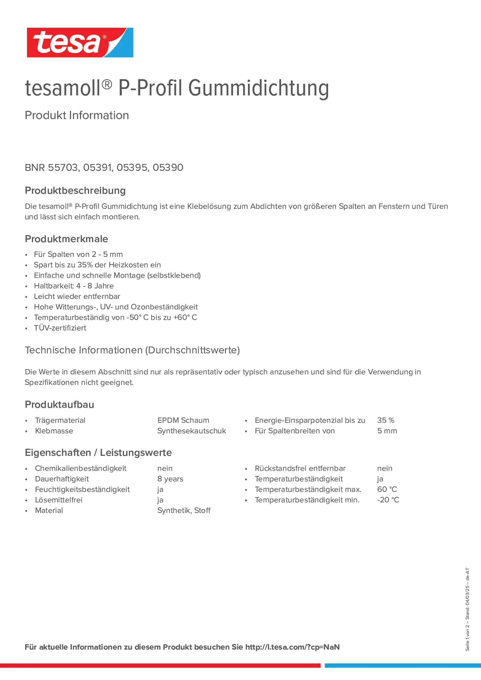 Product information_tesamoll® 5366_de-AT