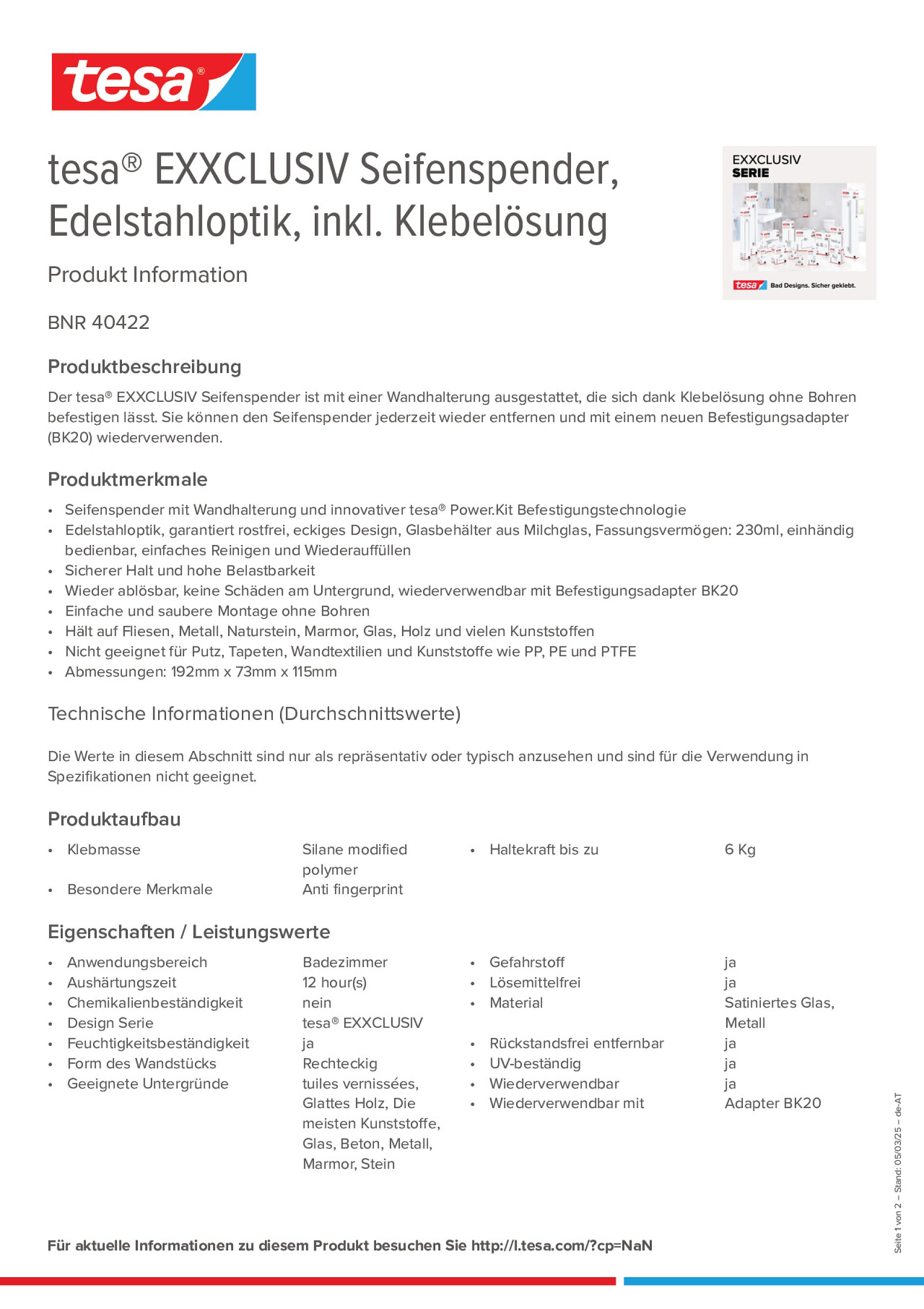 Product information_tesa® 40422_de-AT