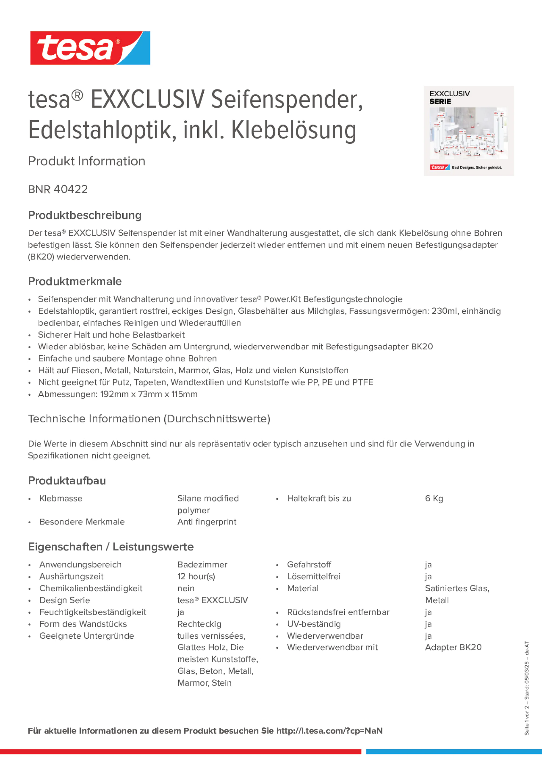 Product information_tesa® 40422_de-AT