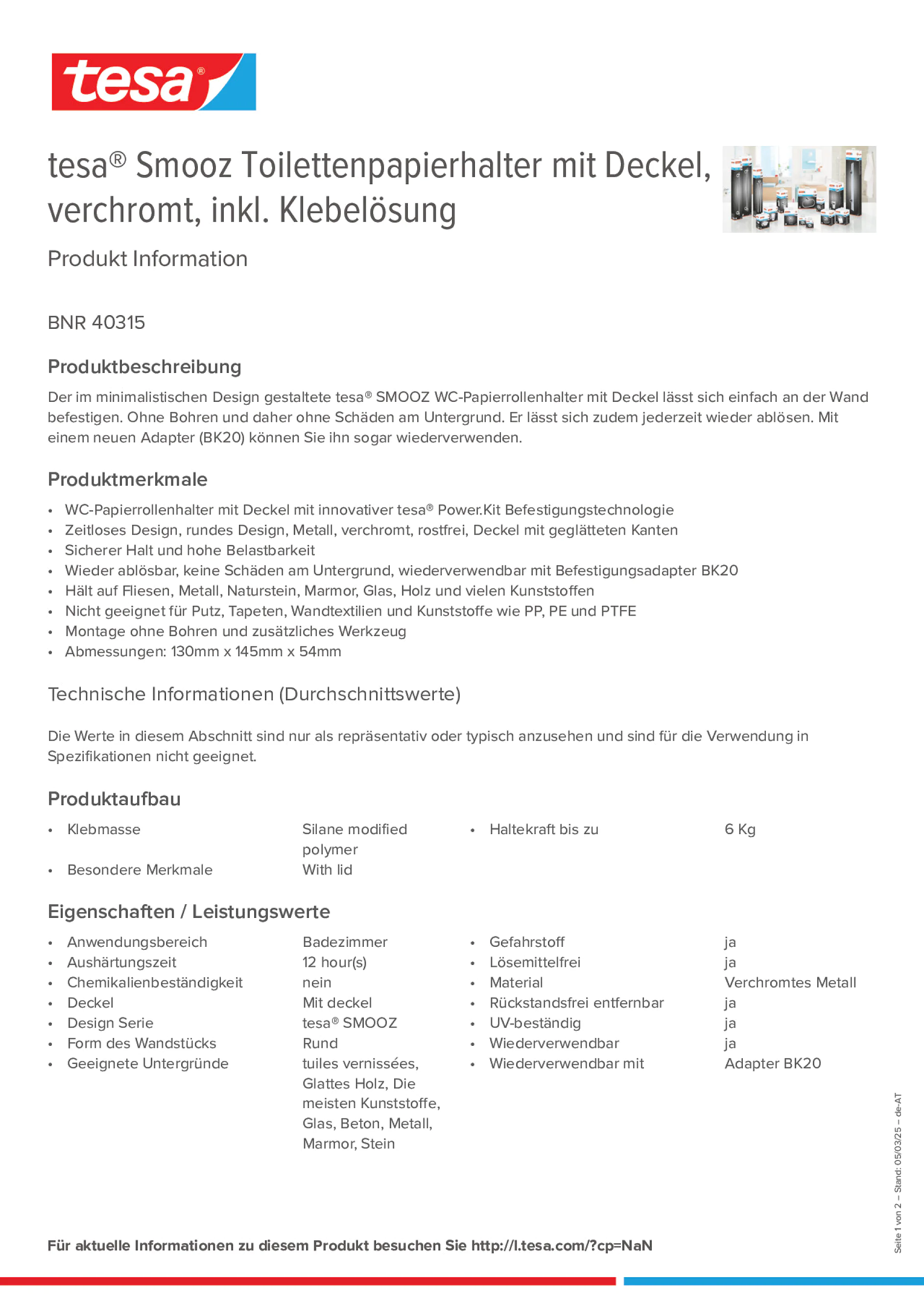 Product information_tesa® 40315_de-AT