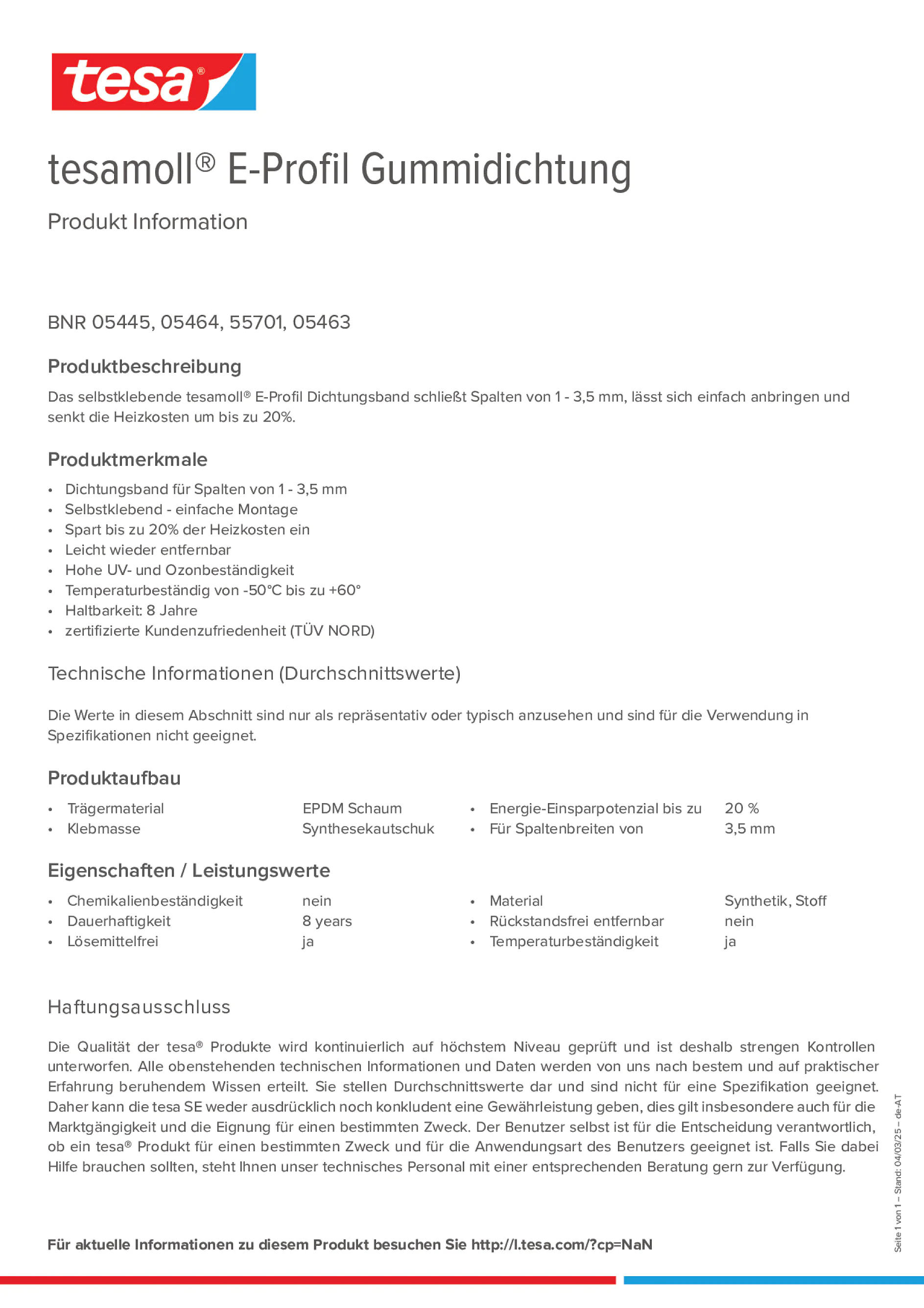 Product information_tesamoll® 5499_de-AT