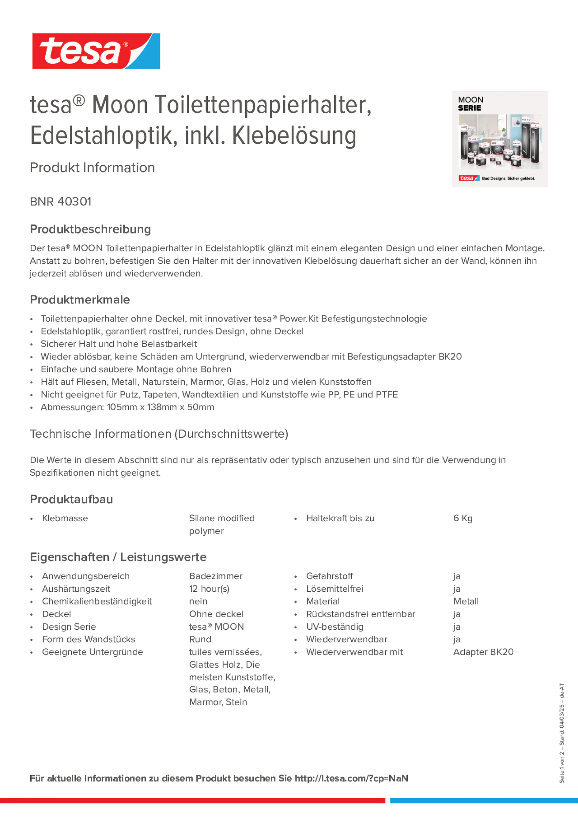 Product information_tesa® 40301_de-AT
