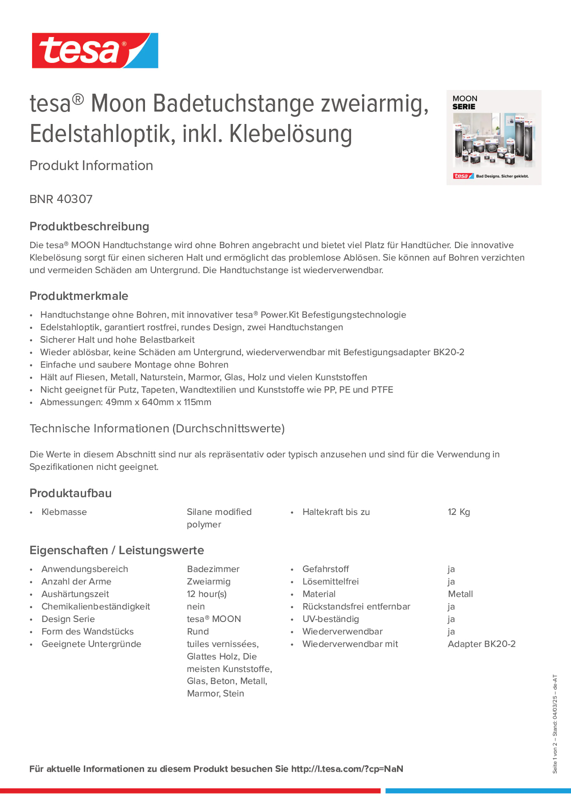 Product information_tesa® 40307_de-AT