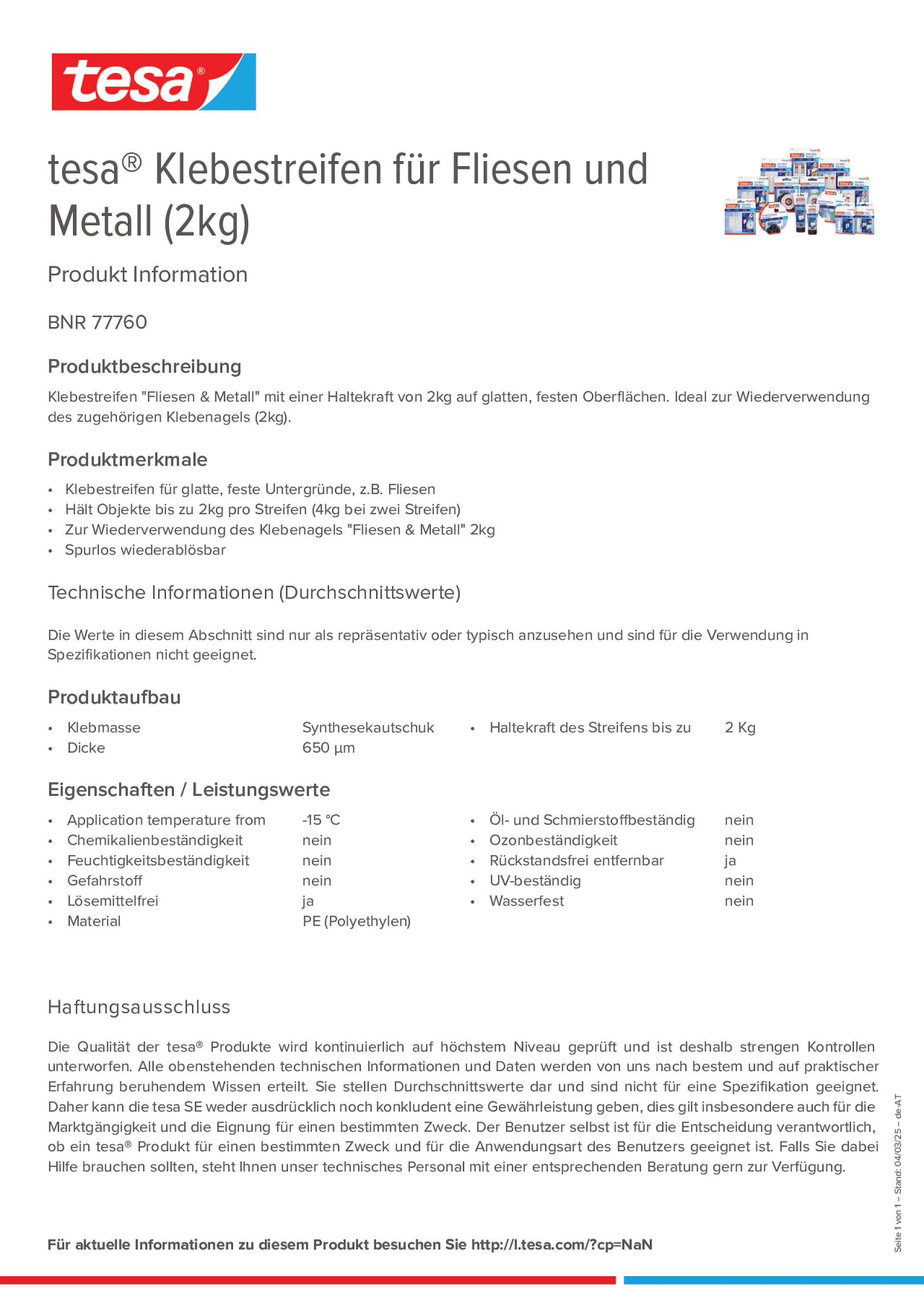 Product information_tesa® 77760_de-AT