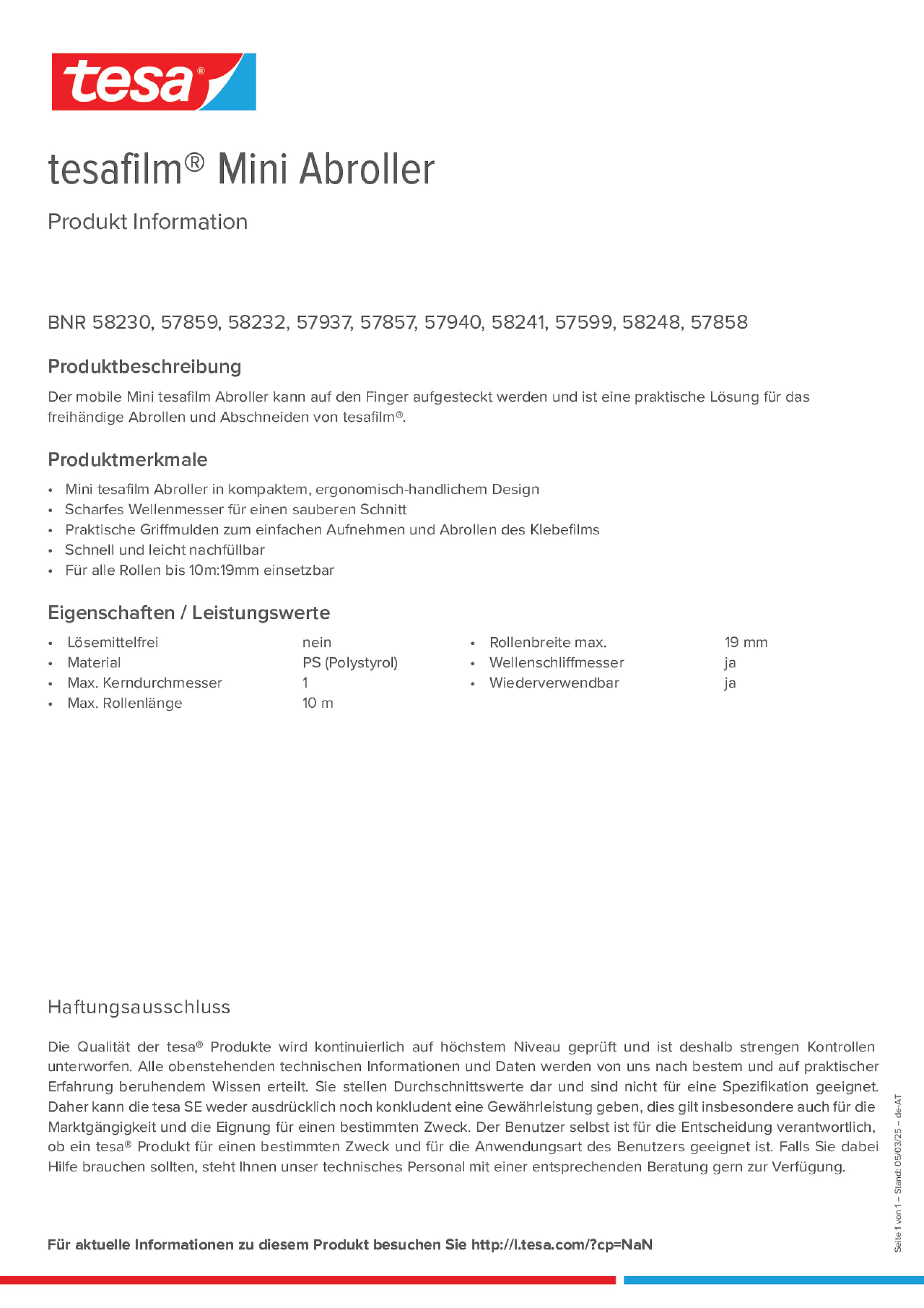 Product information_tesafilm® 57599_de-AT