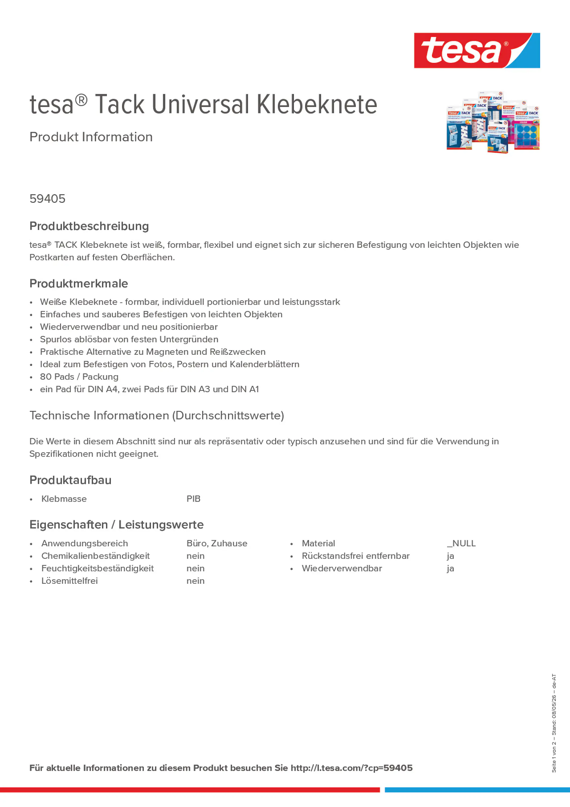 Product information_tesa® Tack 59405_de-AT