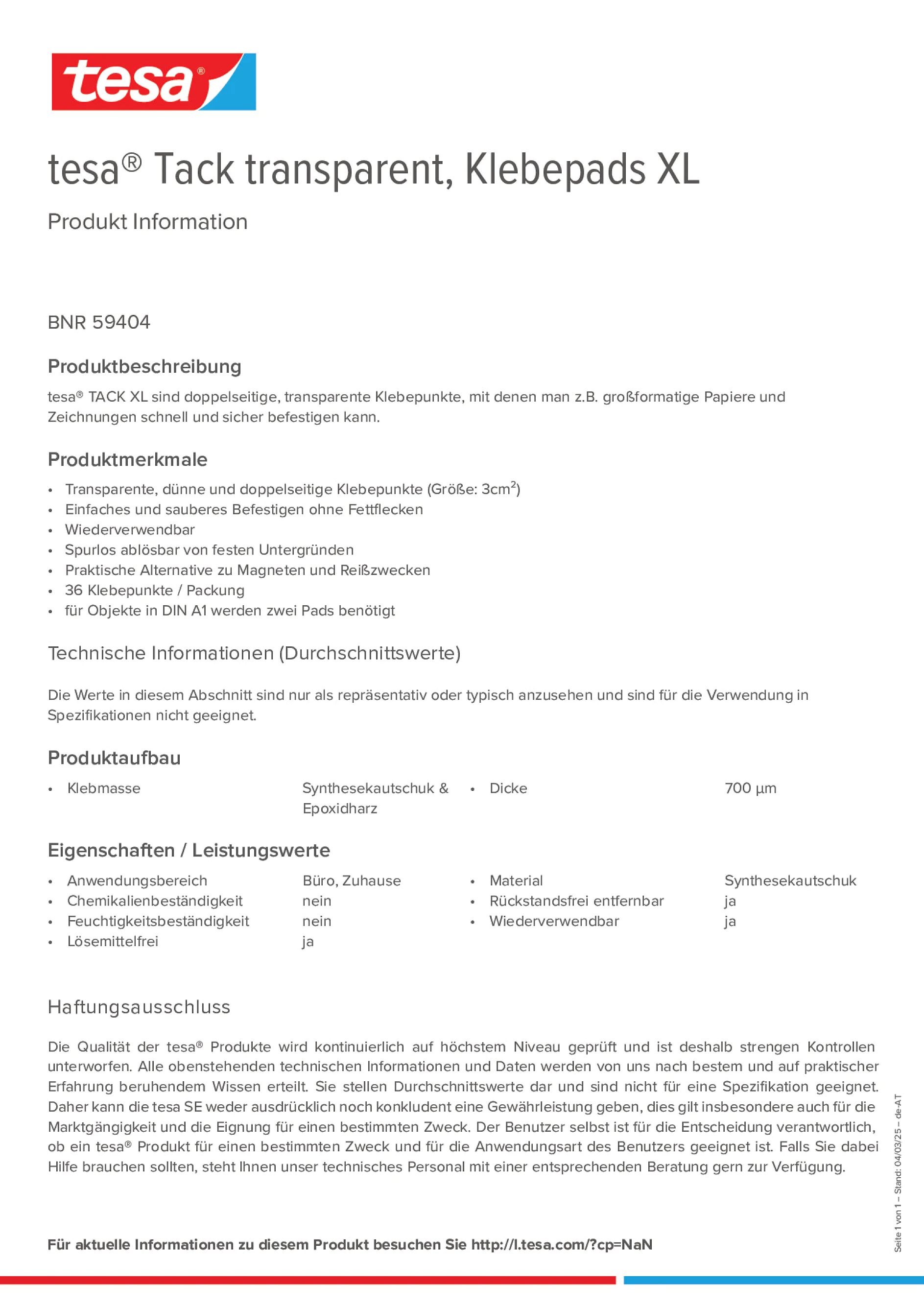 Product information_tesa® Tack 59404_de-AT