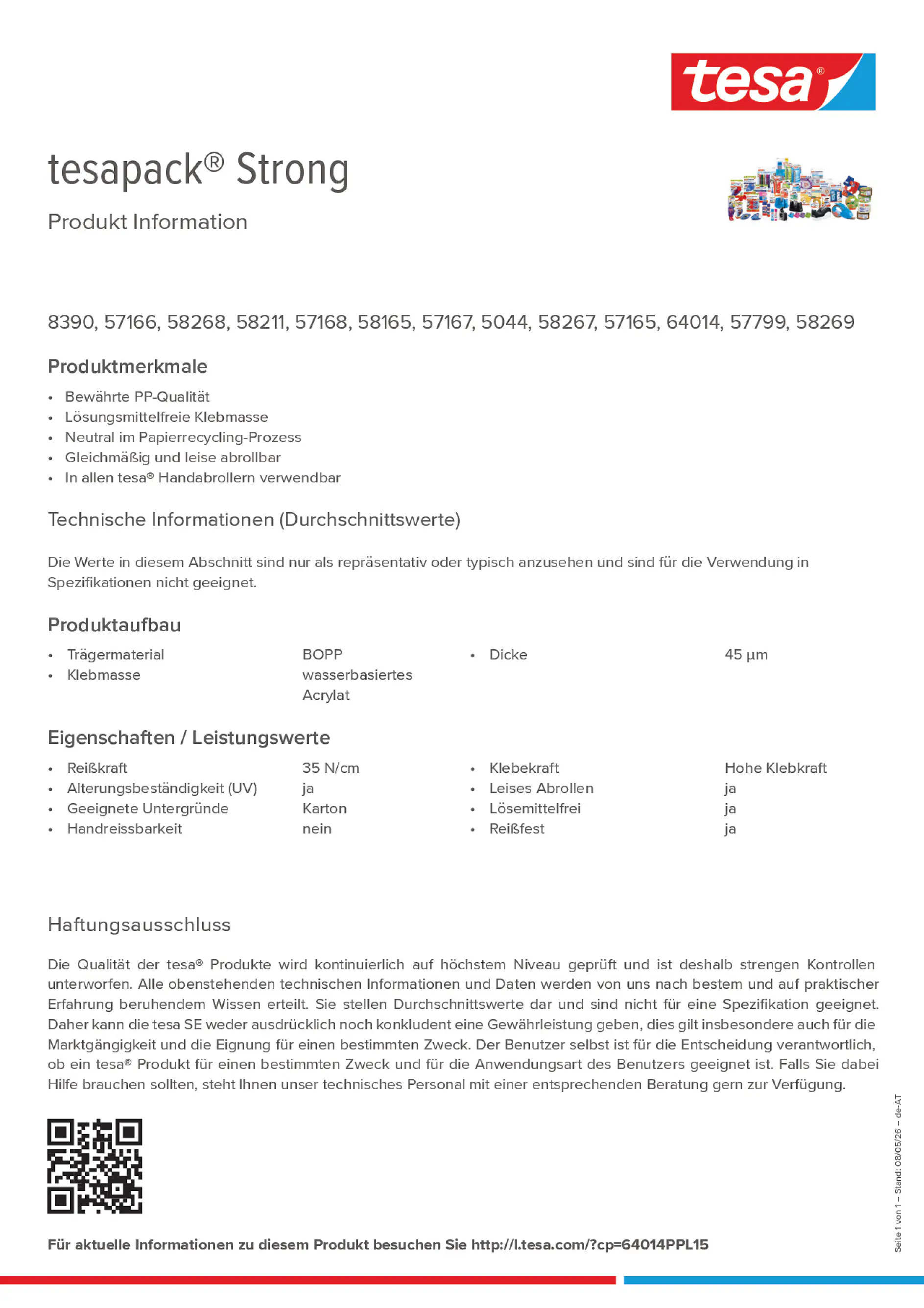 Product information_tesapack® 64014PPL15_de-AT