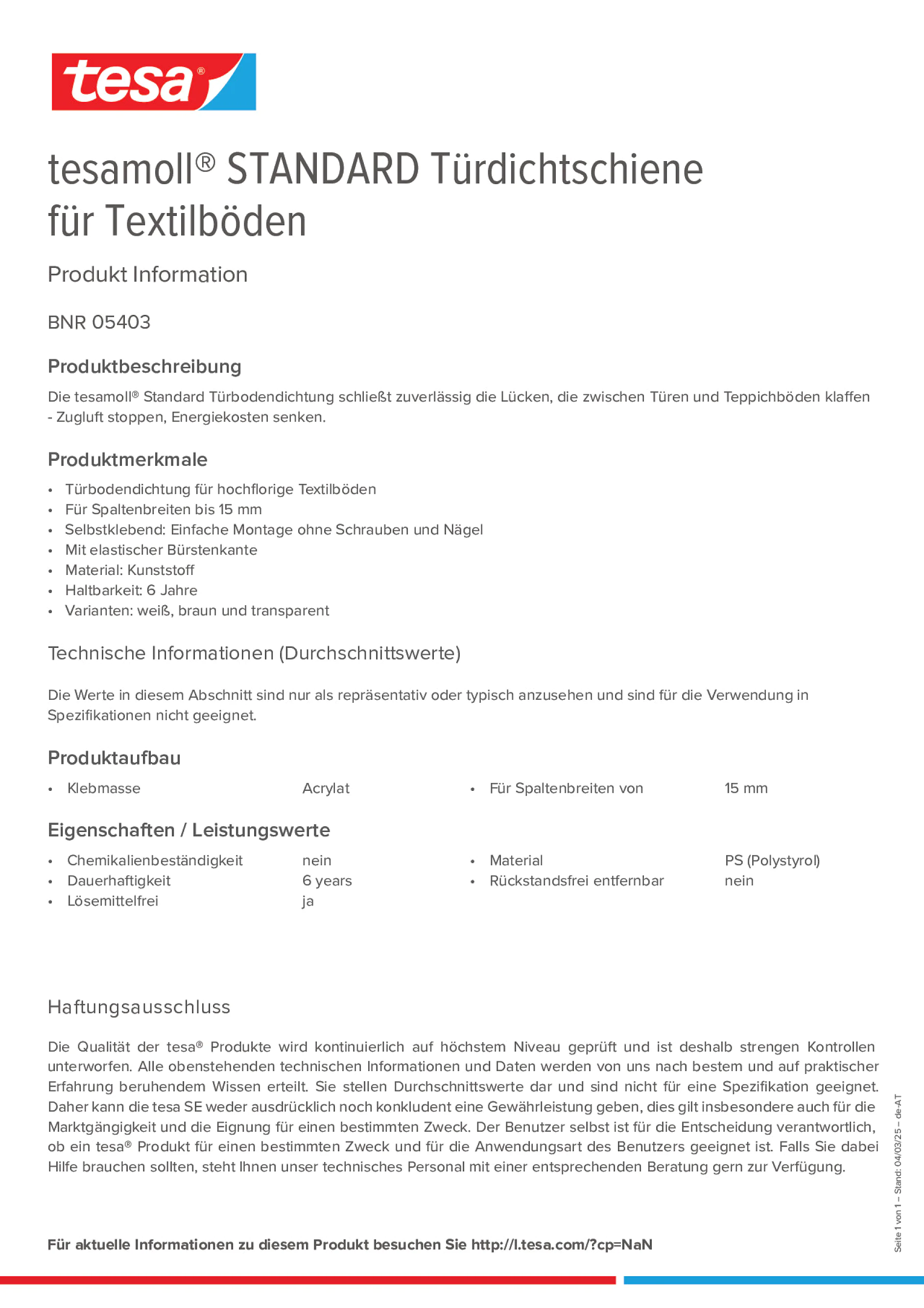 Product information_tesamoll® 05403_de-AT