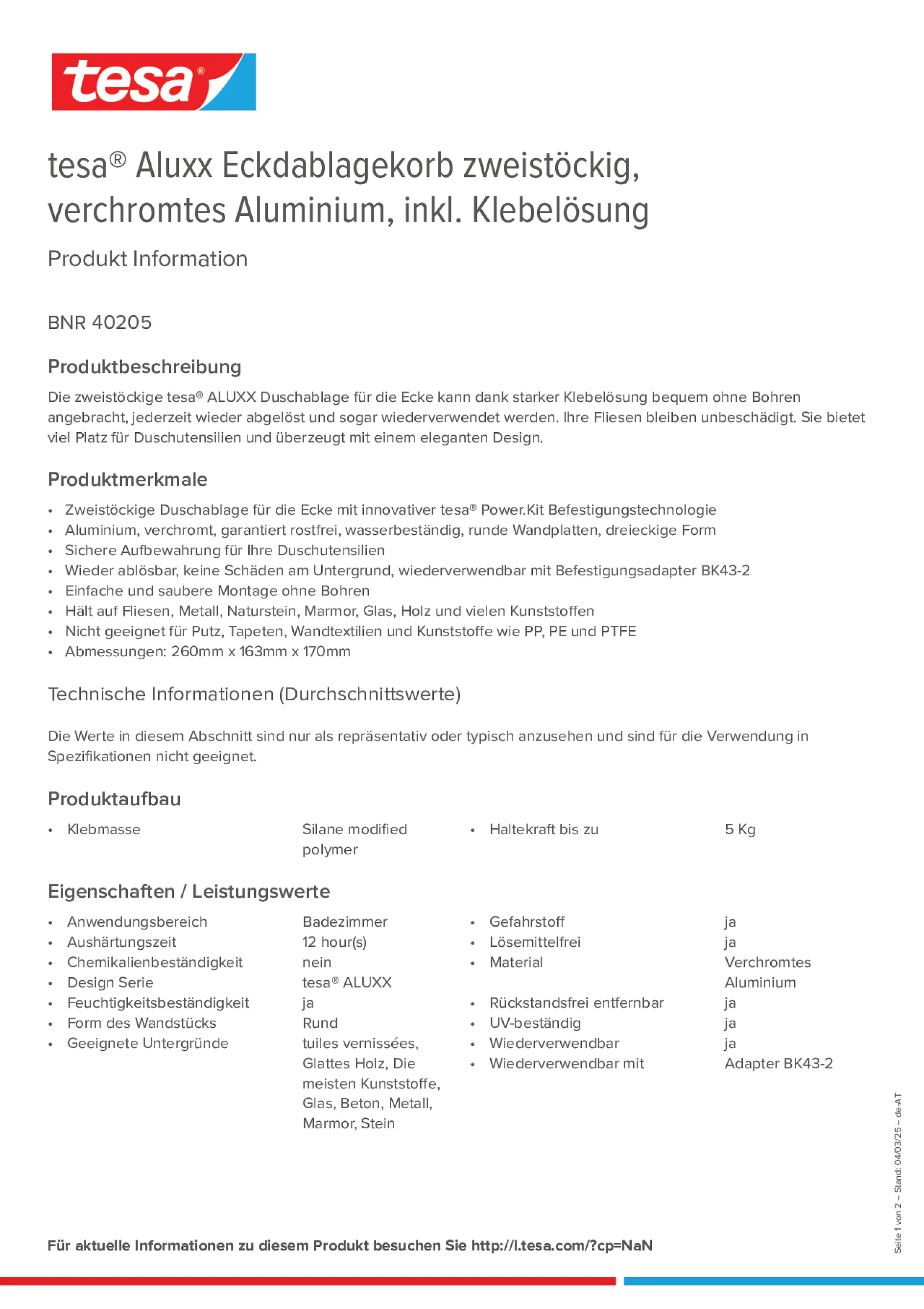 Product information_tesa® 40205_de-AT