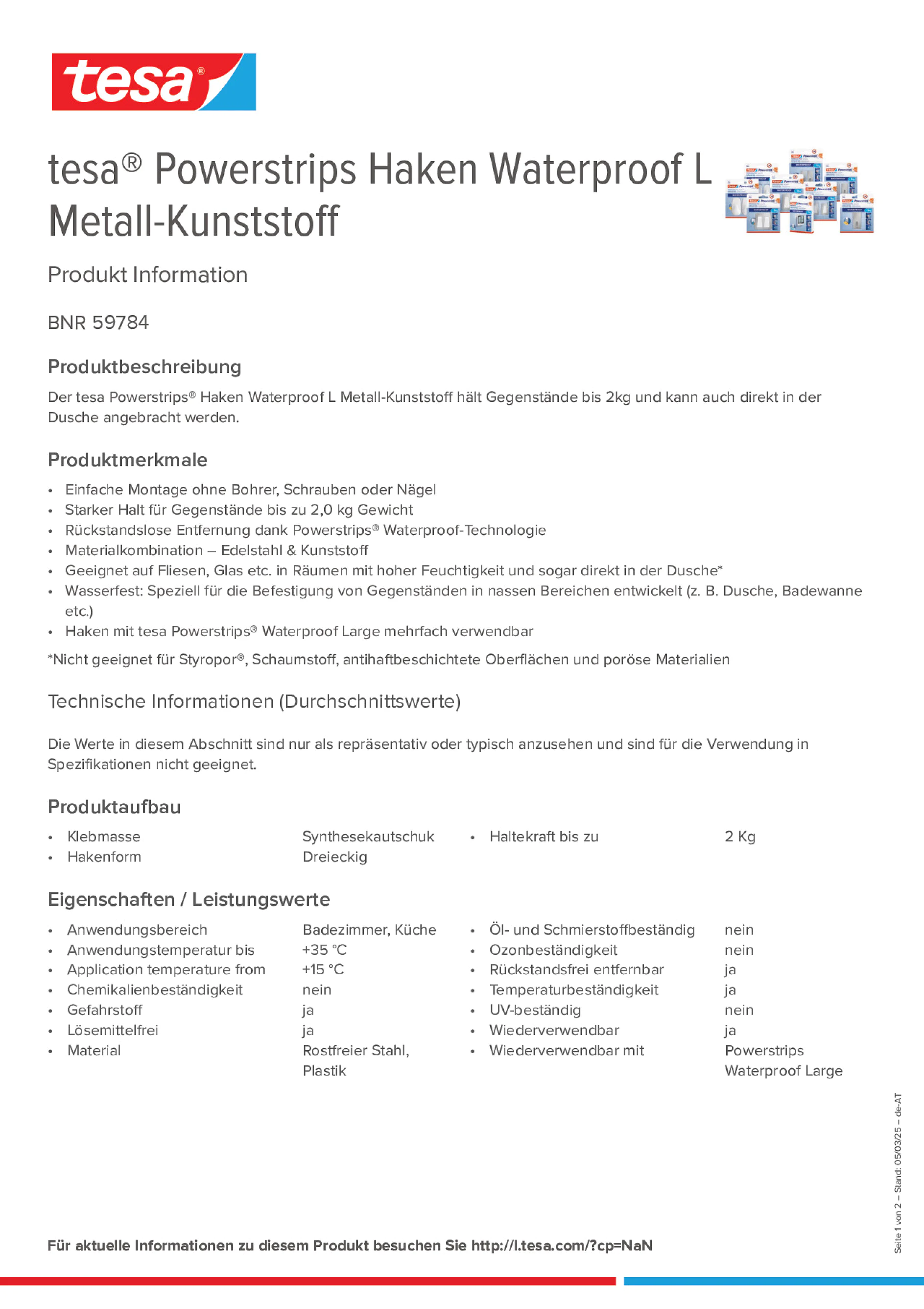 Product information_tesa® Powerstrips 59784_de-AT