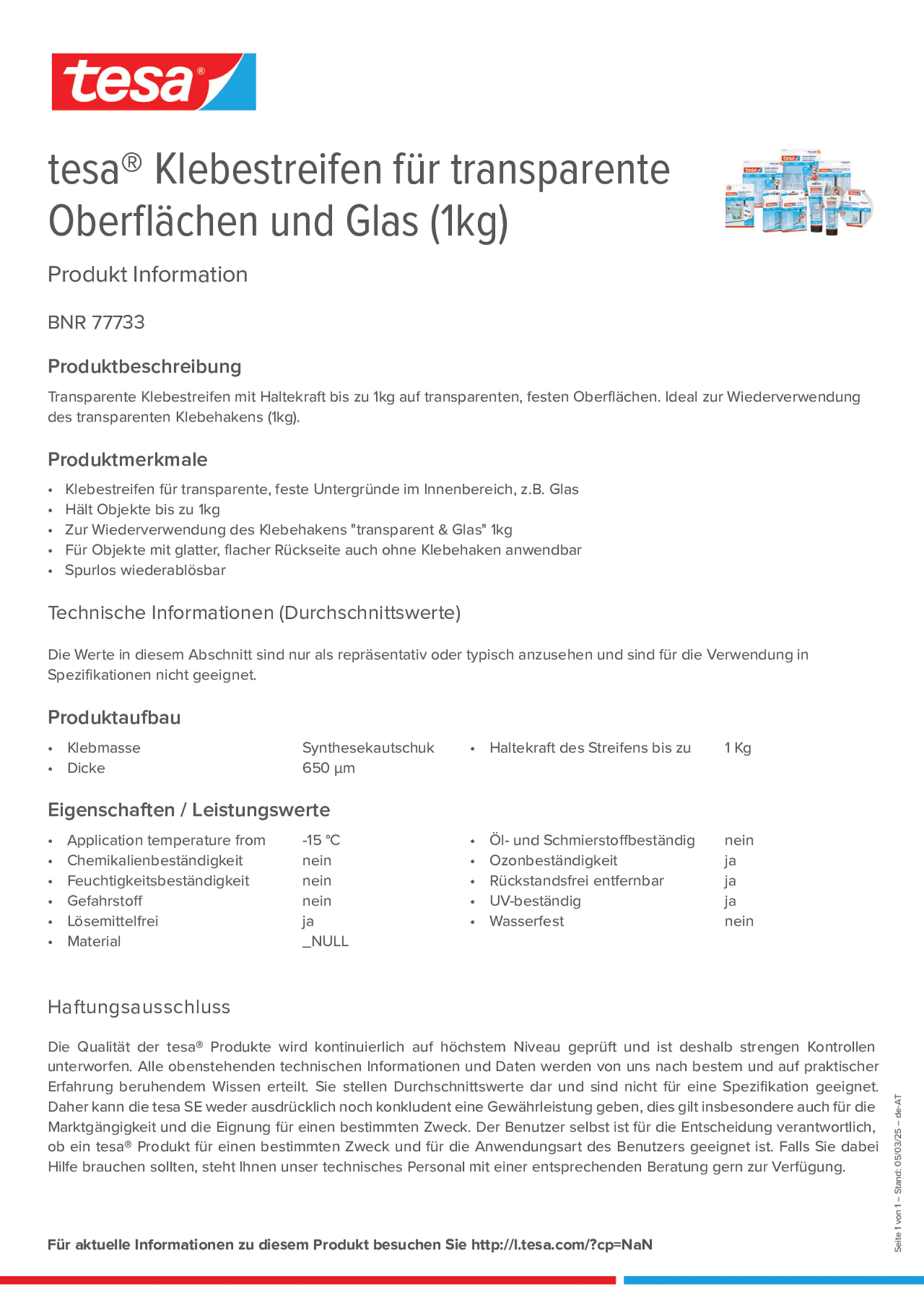 Product information_tesa® 77733_de-AT