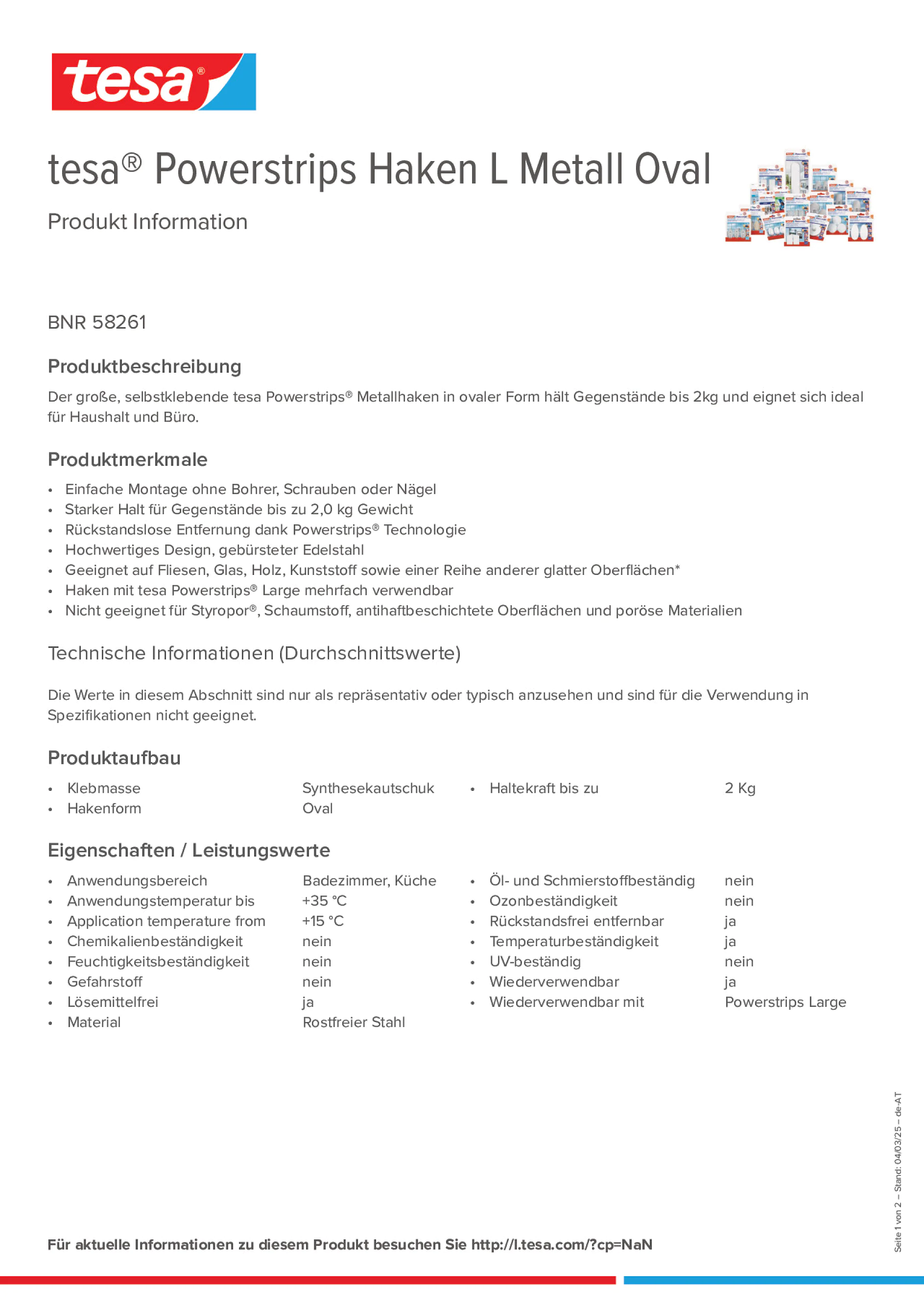 Product information_tesa® Powerstrips 58261_de-AT