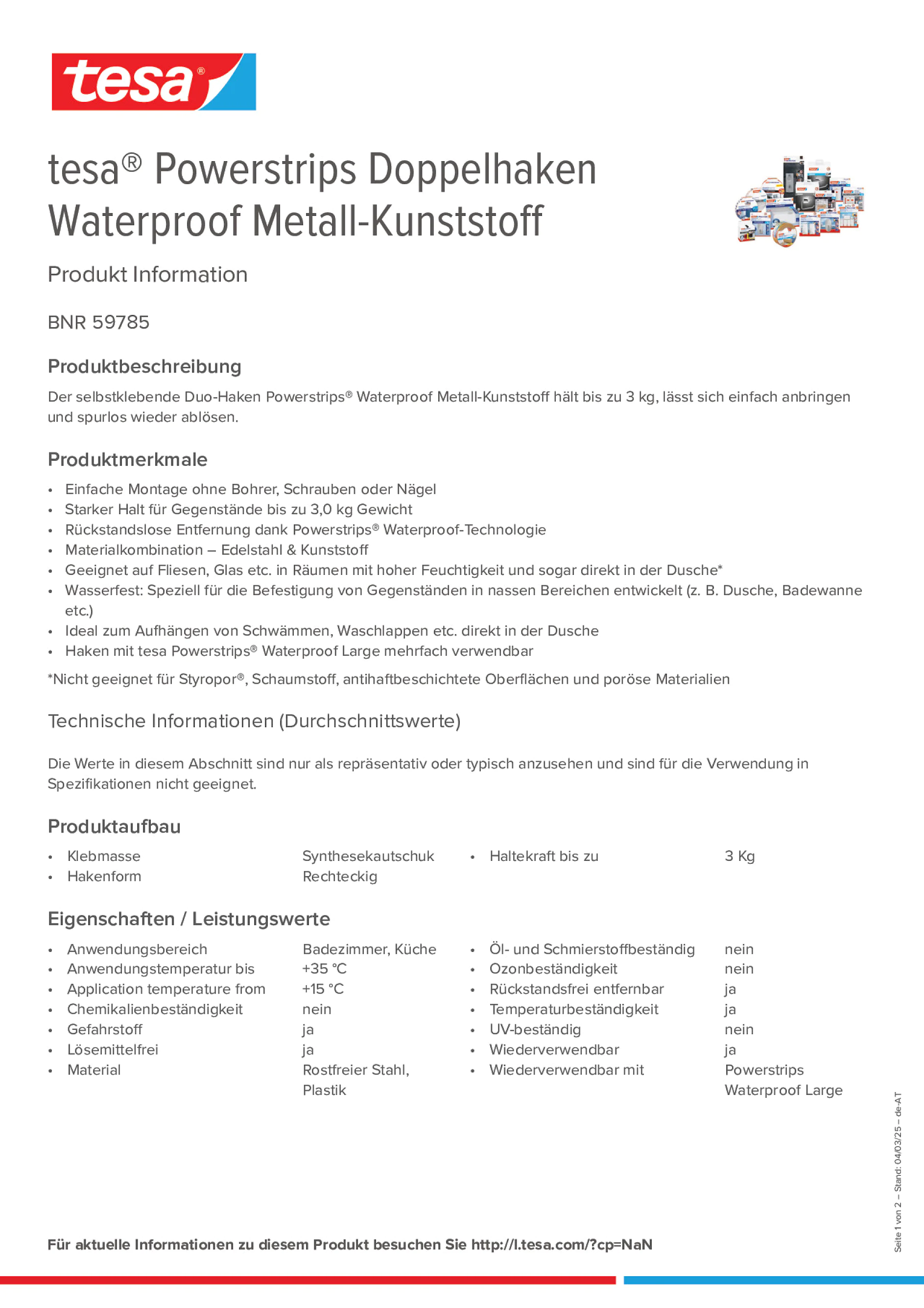 Product information_tesa® Powerstrips 59785_de-AT