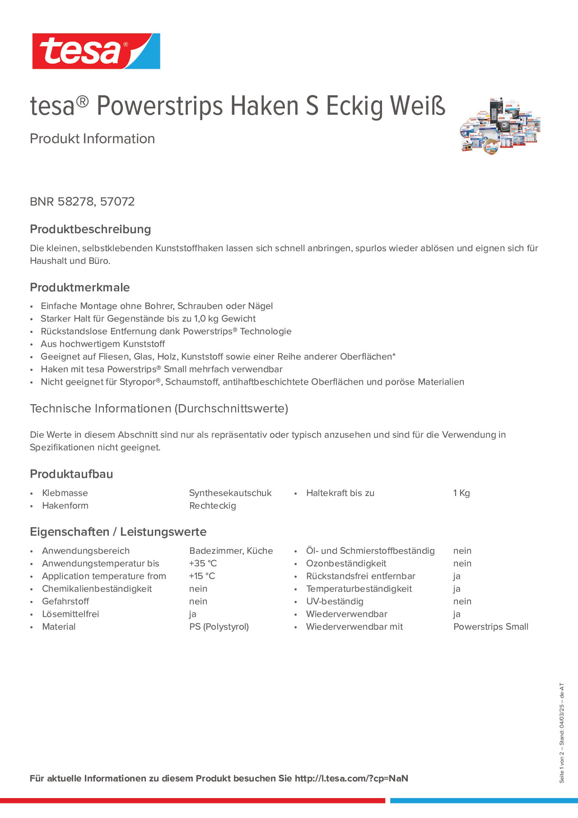 Product information_tesa® Powerstrips 58278_de-AT