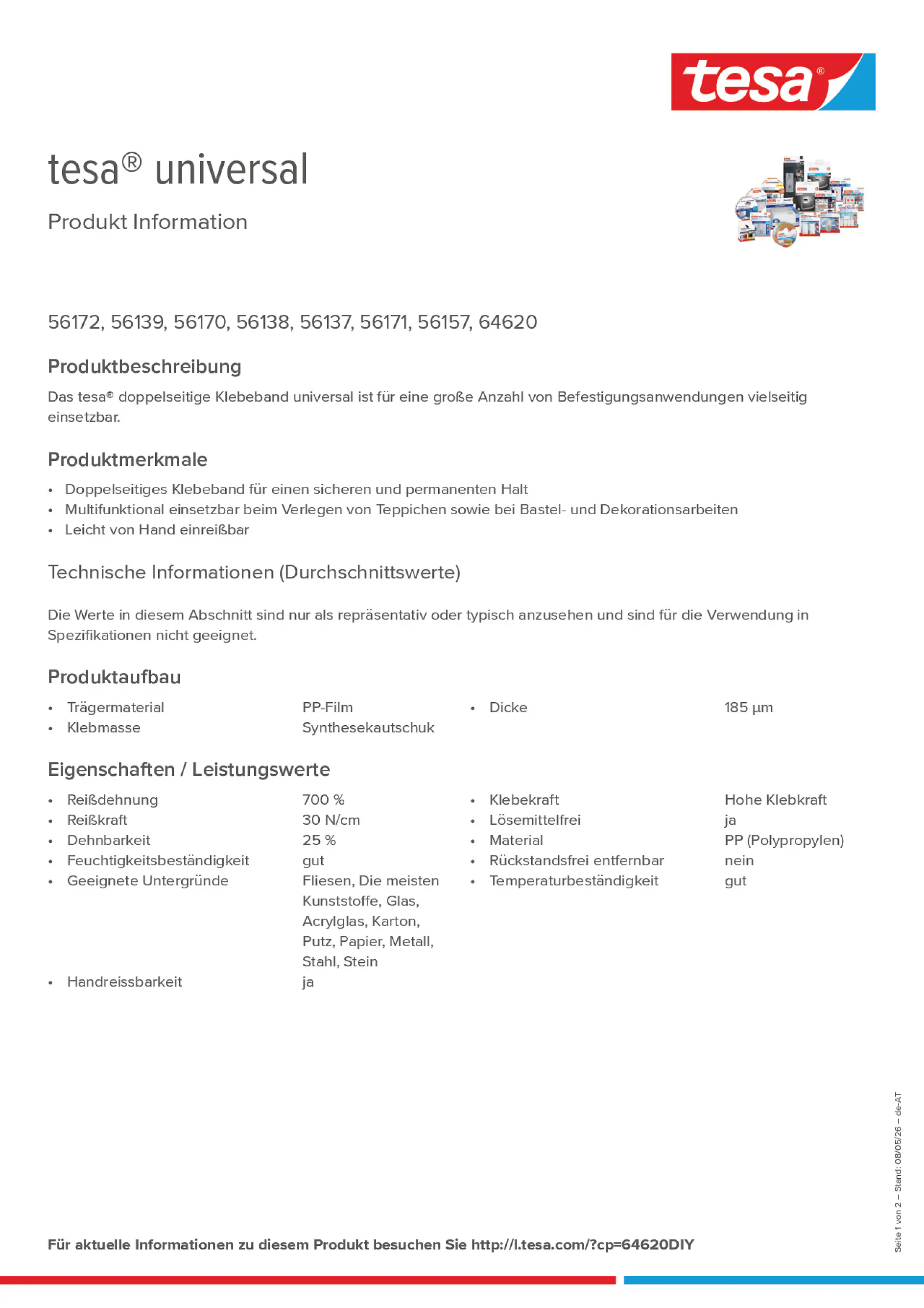 Product information_tesa® 64620DIY_de-AT