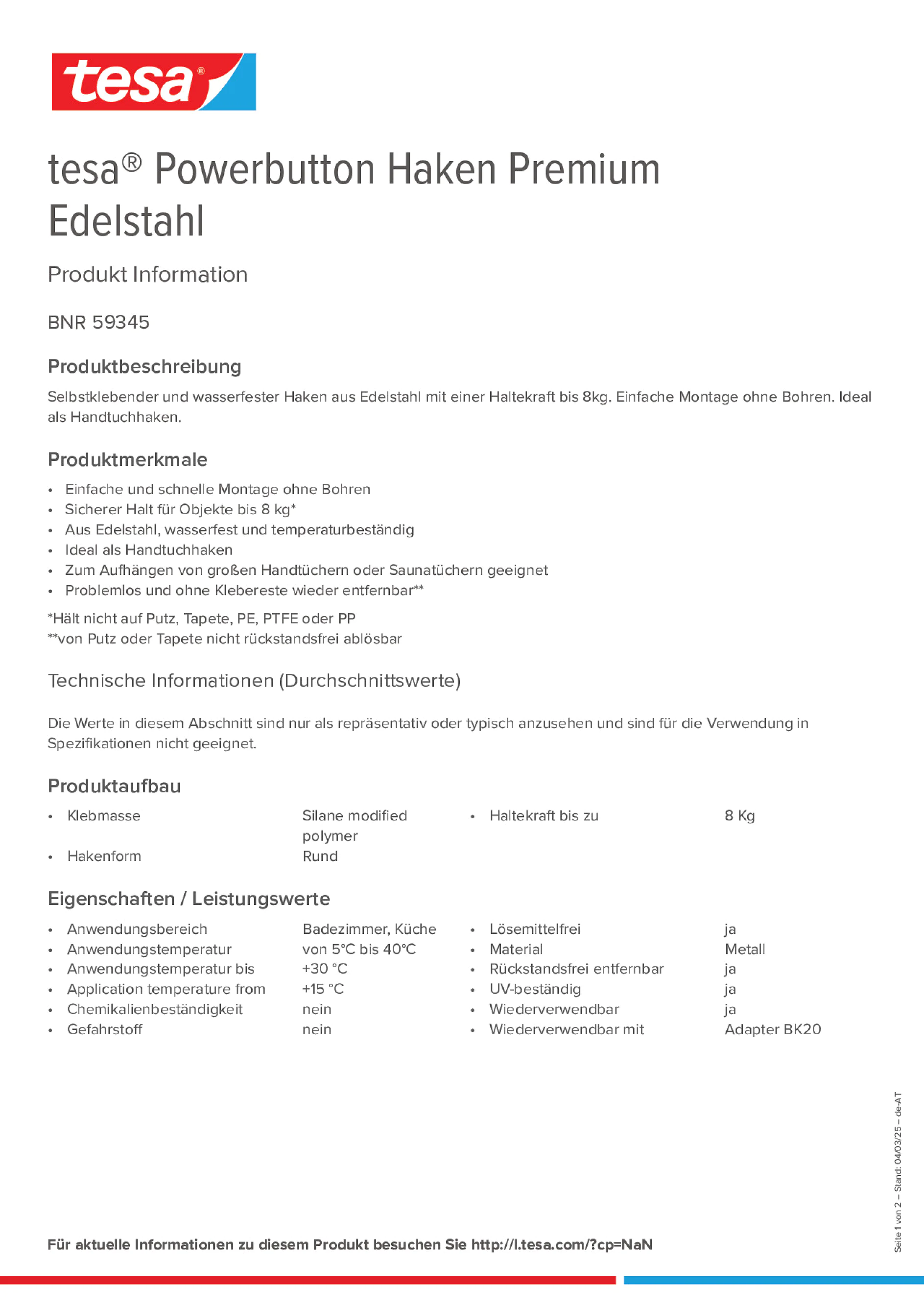 Product information_tesa® Powerbutton 59345_de-AT