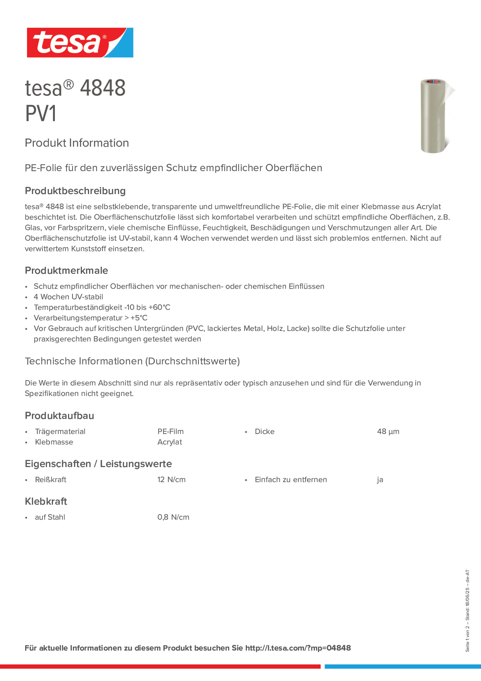 Product information_tesa® 4848_de-AT