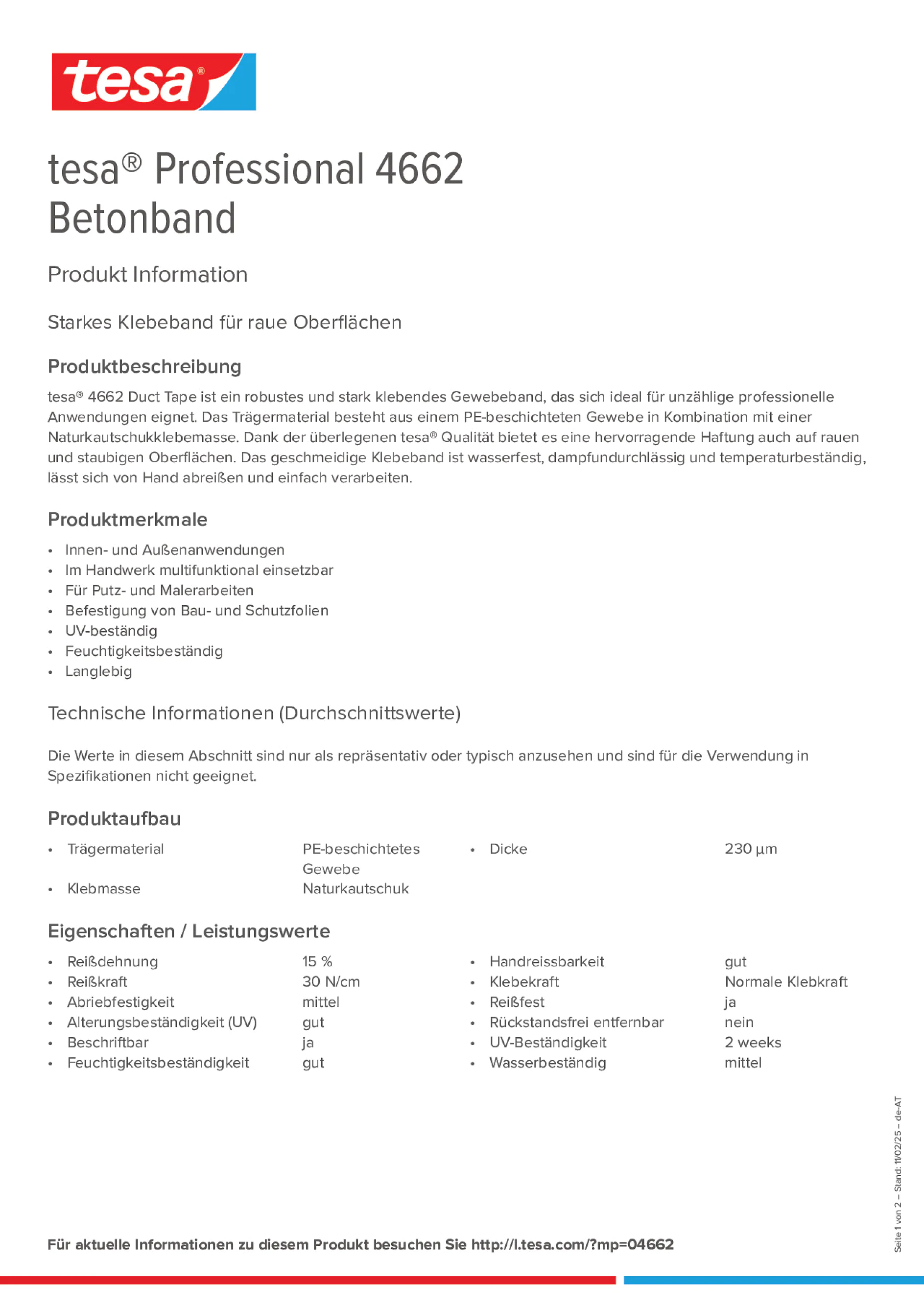 Product information_tesa® Professional 04662_de-AT