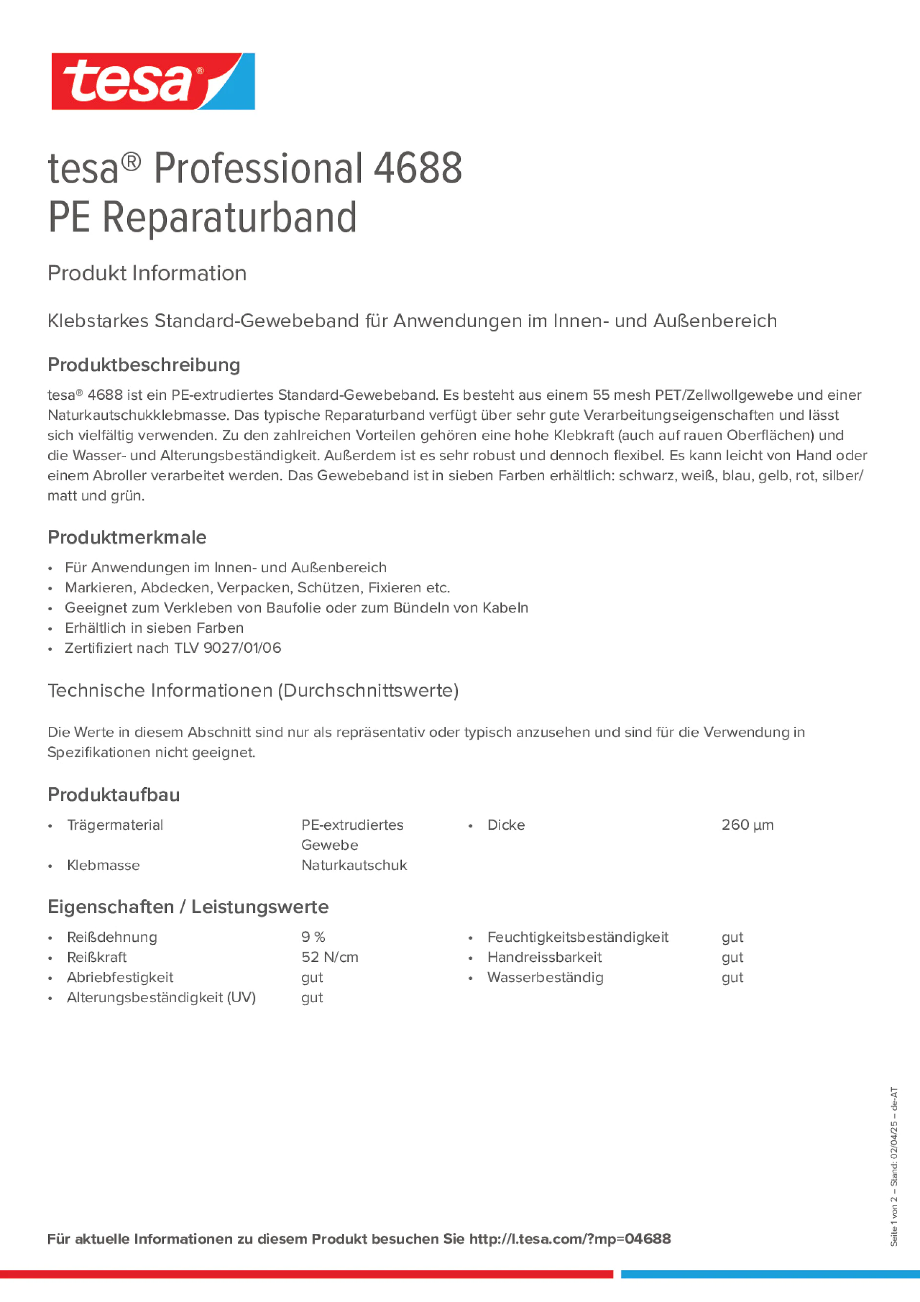 Product information_tesa® Professional 04688_de-AT