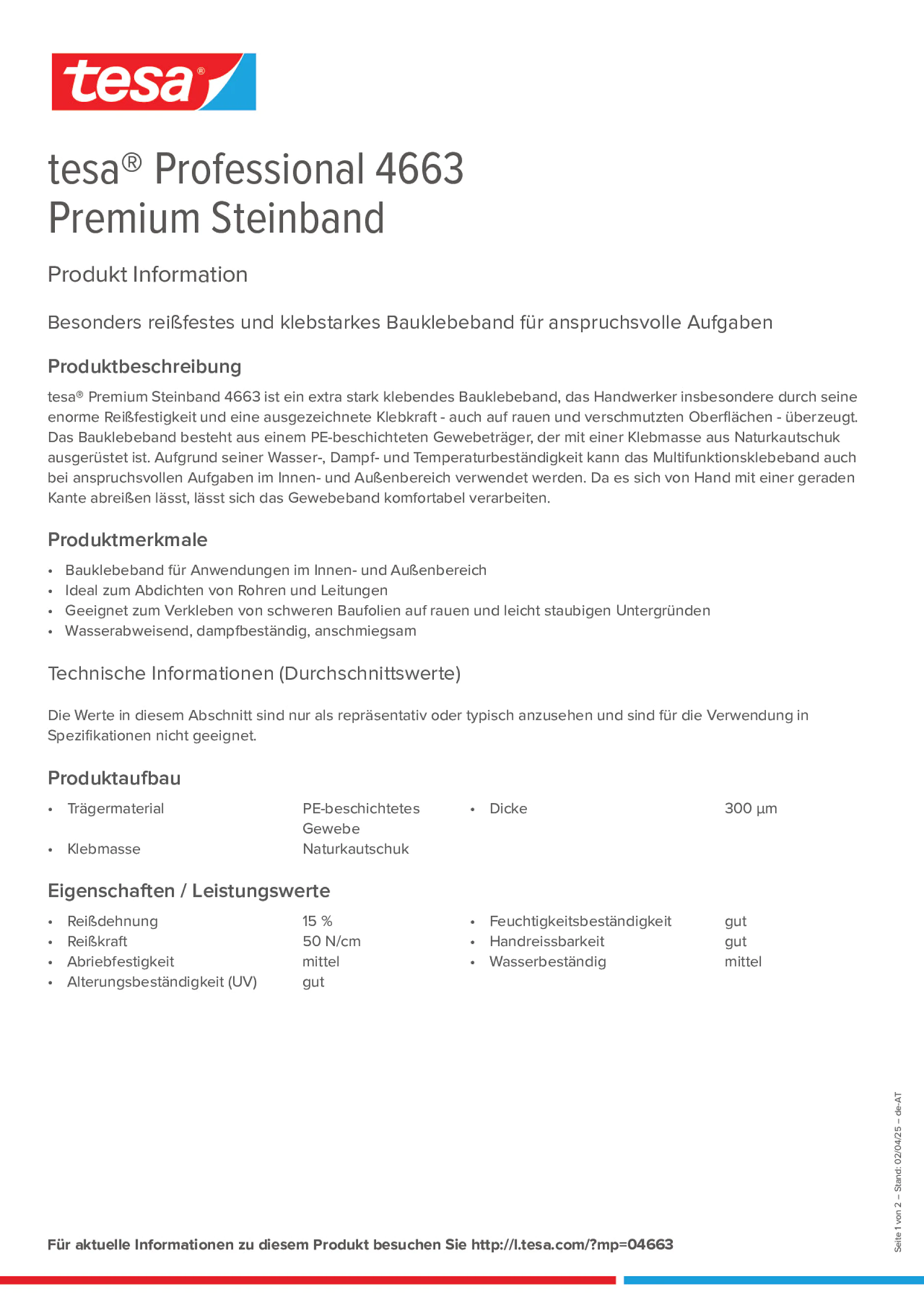 Product information_tesa® Professional 04663_de-AT