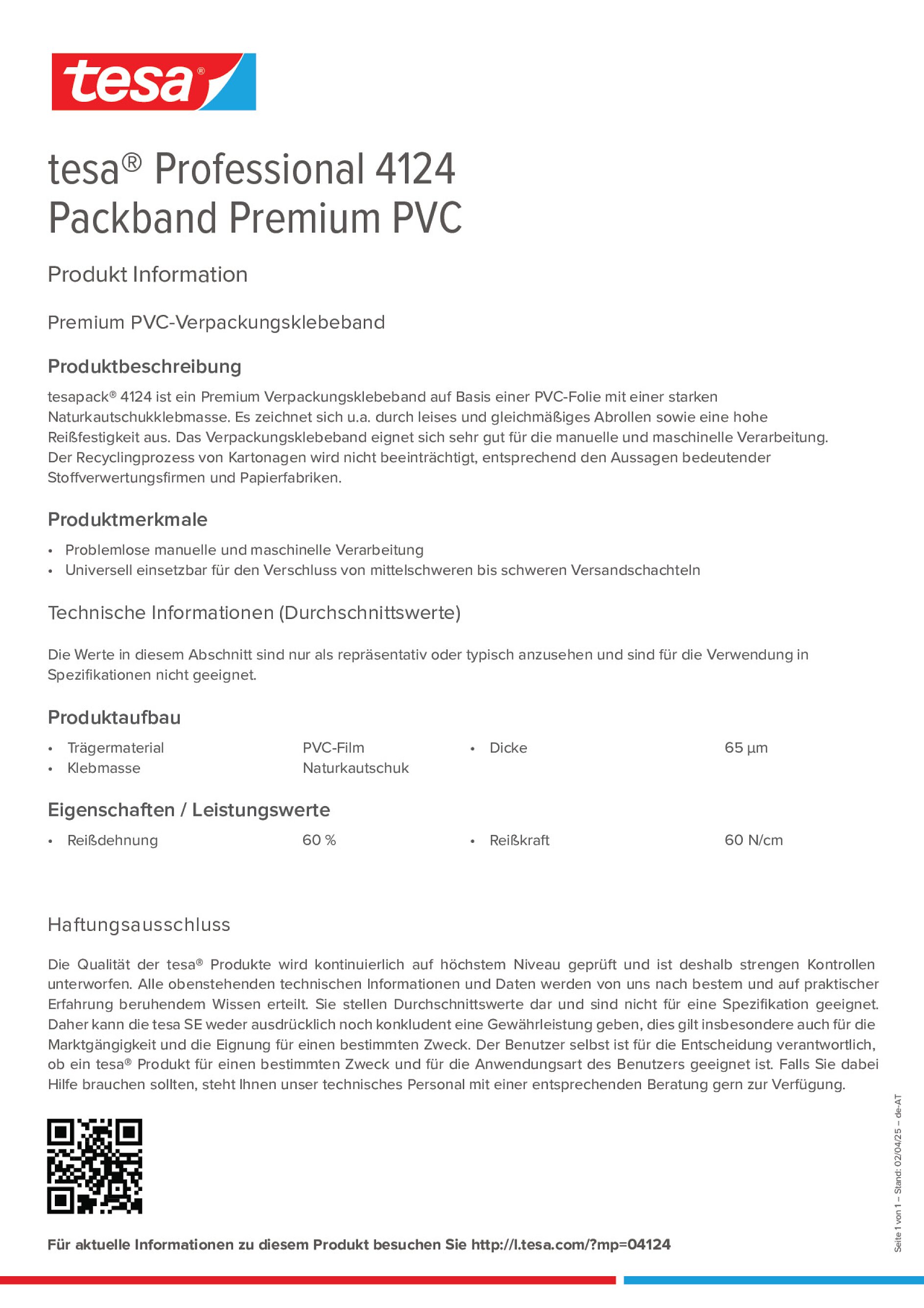 Product information_tesa® Professional 04124_de-AT
