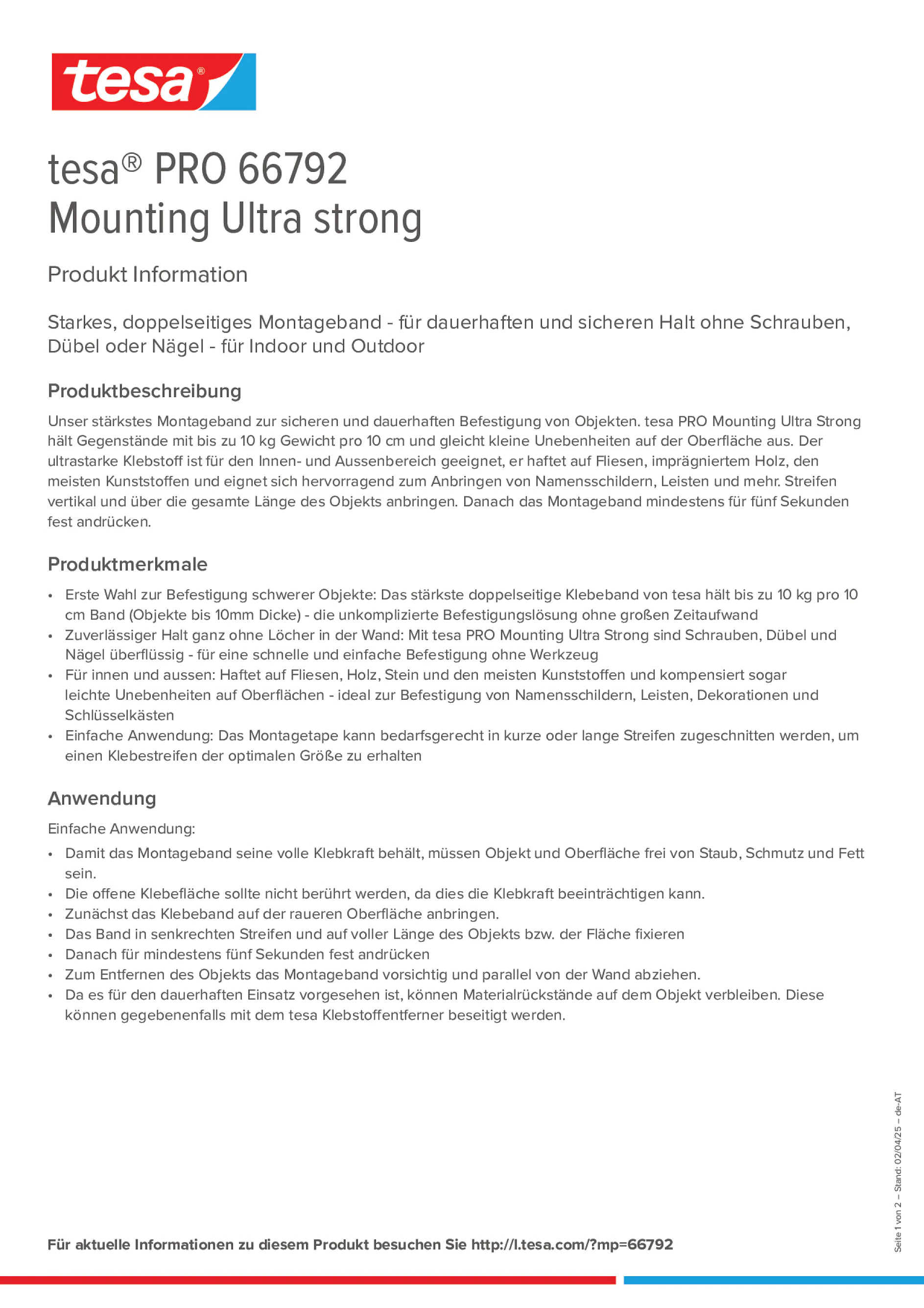 Product information_tesa® PRO 66792_de-AT