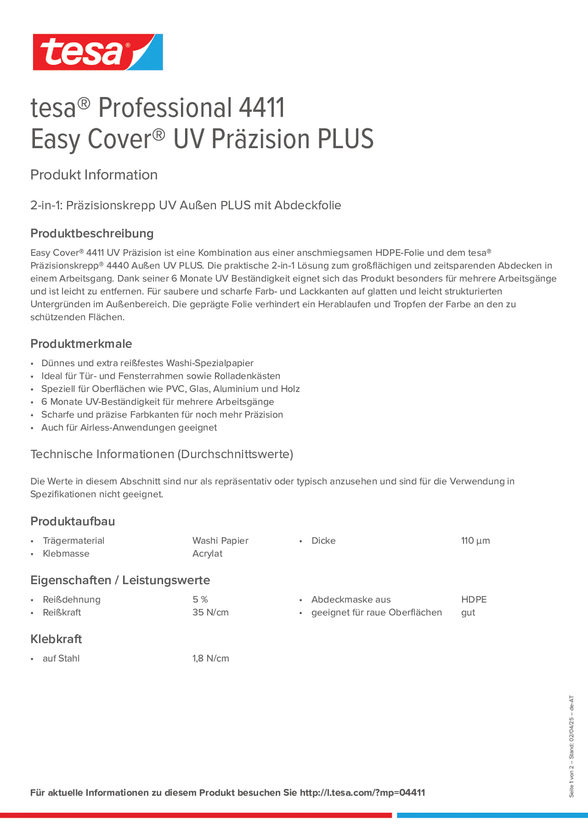 Product information_tesa® Professional 04411_de-AT