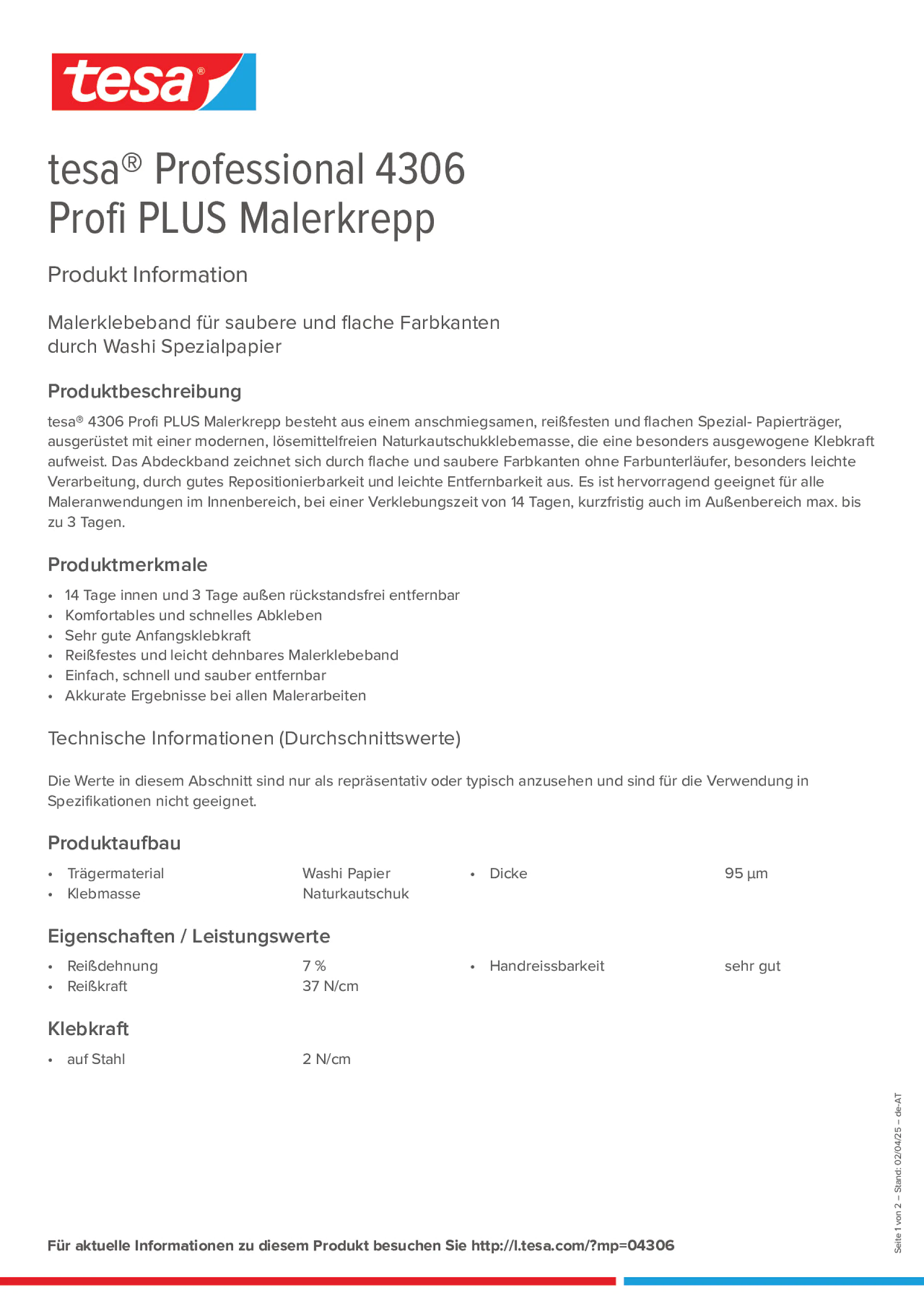 Product information_tesa® Professional 04306_de-AT