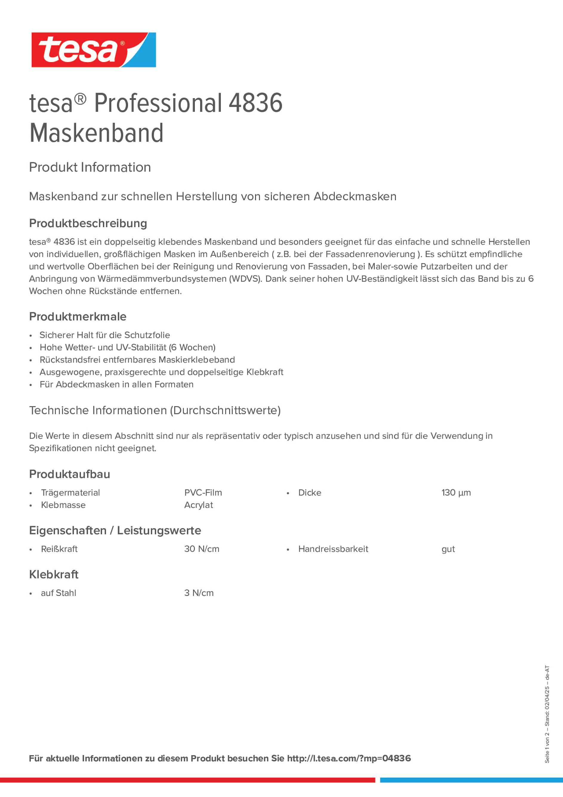 Product information_tesa® Professional 04836_de-AT