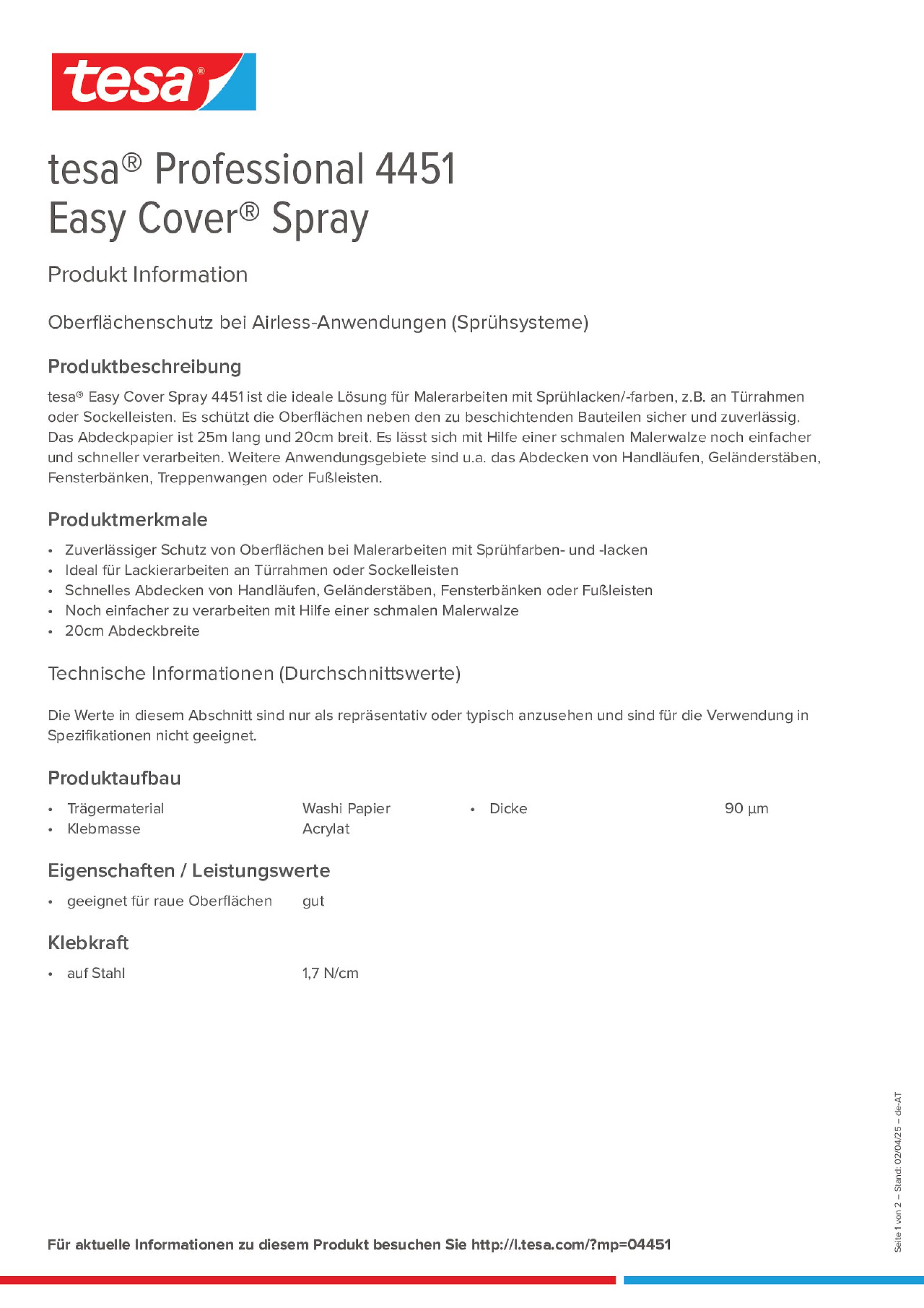 Product information_tesa® Professional 04451_de-AT