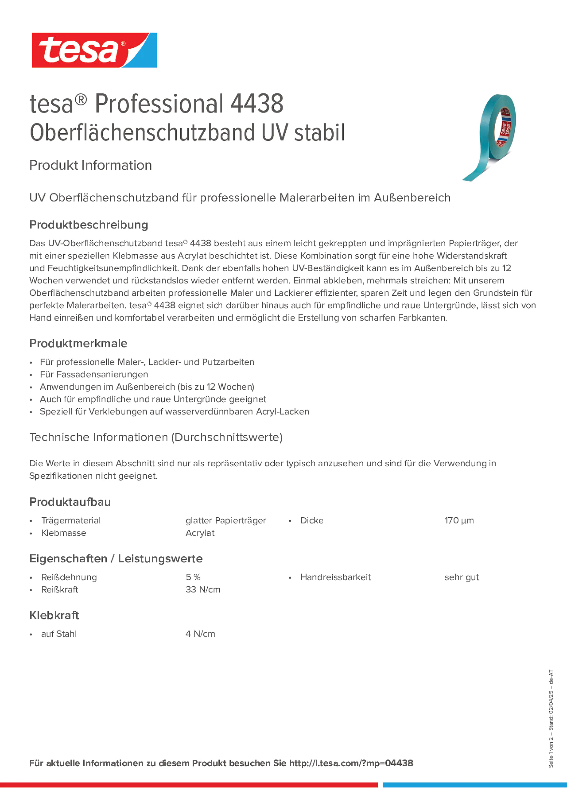 Product information_tesa® Professional 04438_de-AT