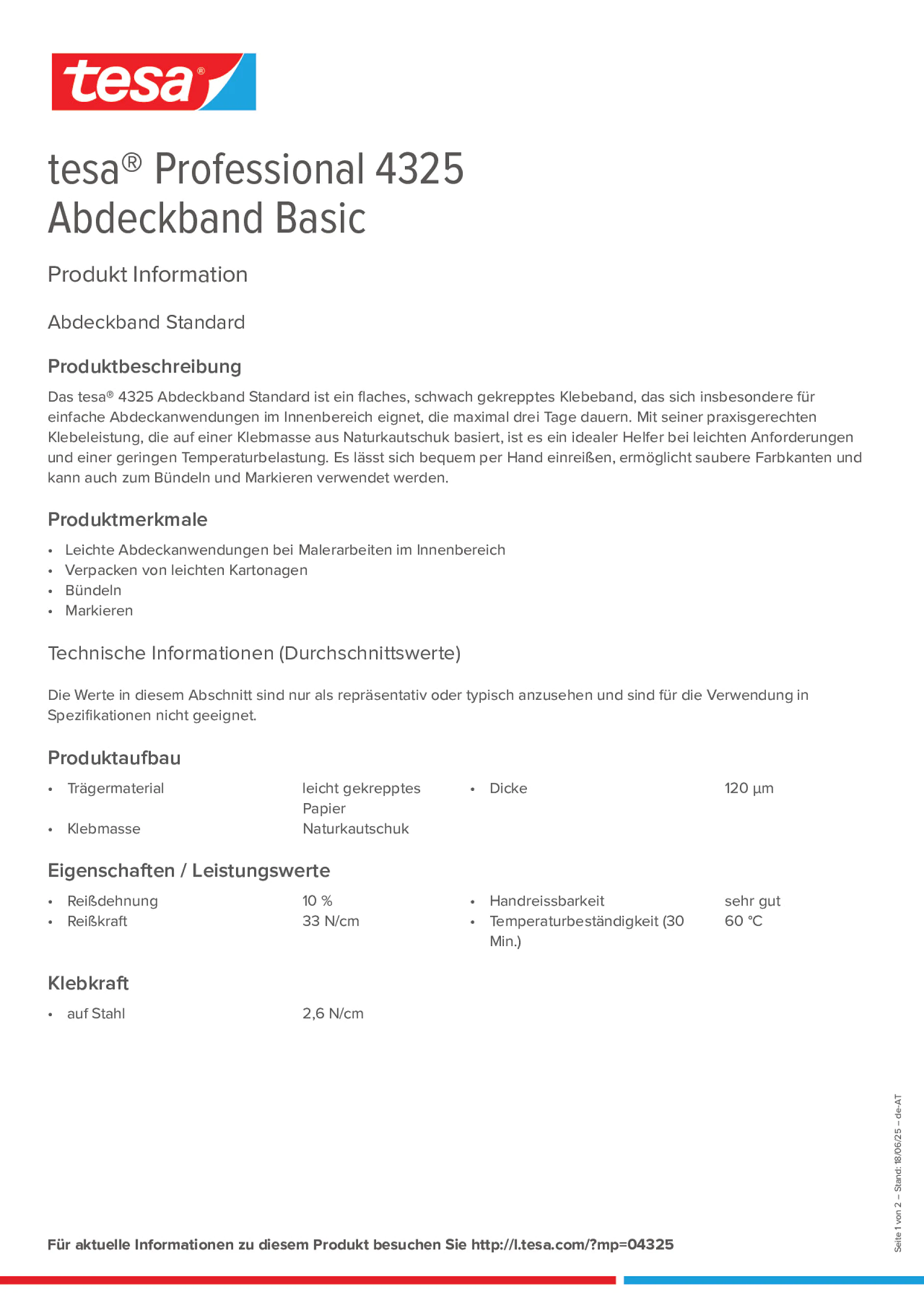 Product information_tesa® Professional 04325_de-AT