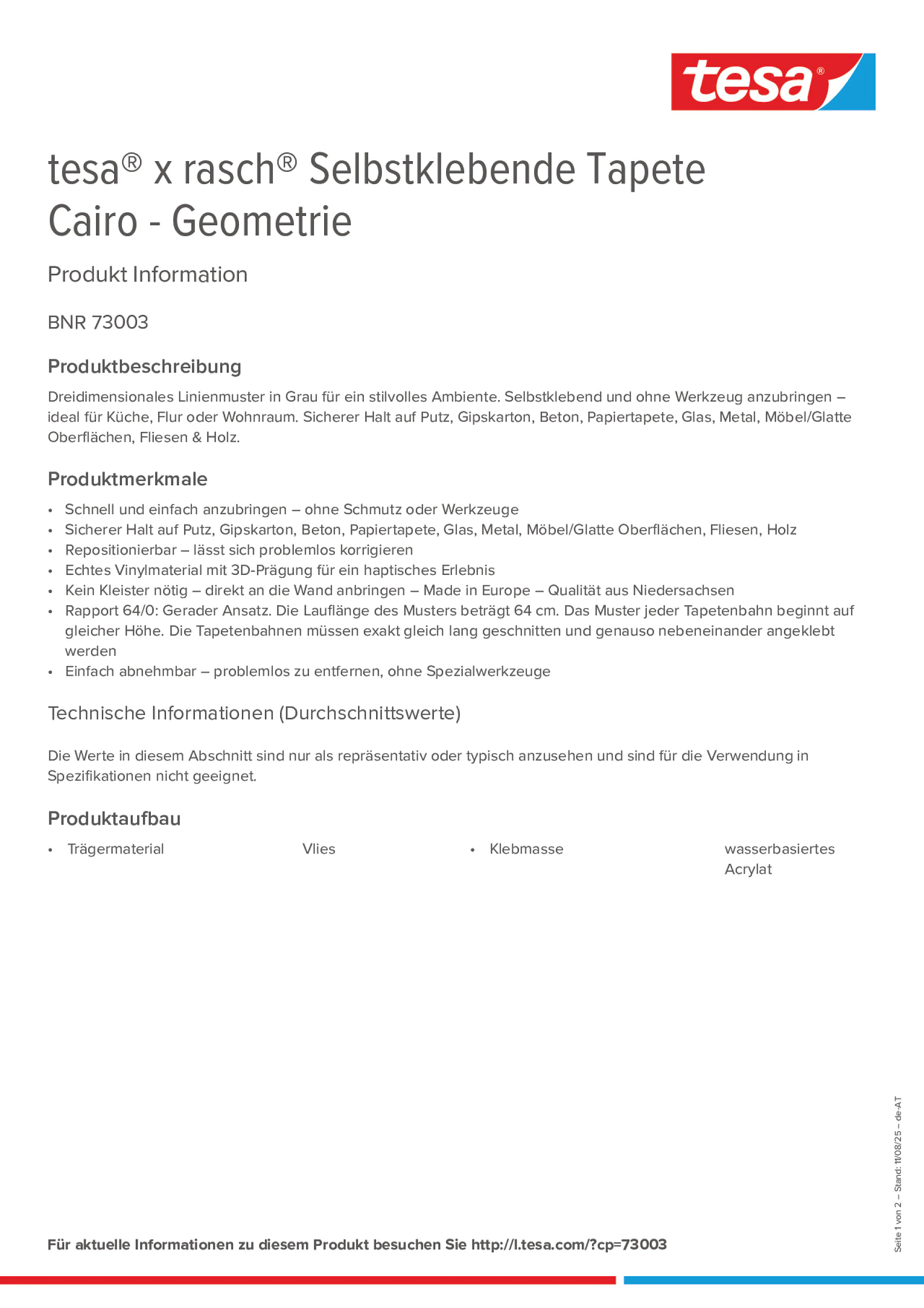 Product information_tesa® 73003_de-AT