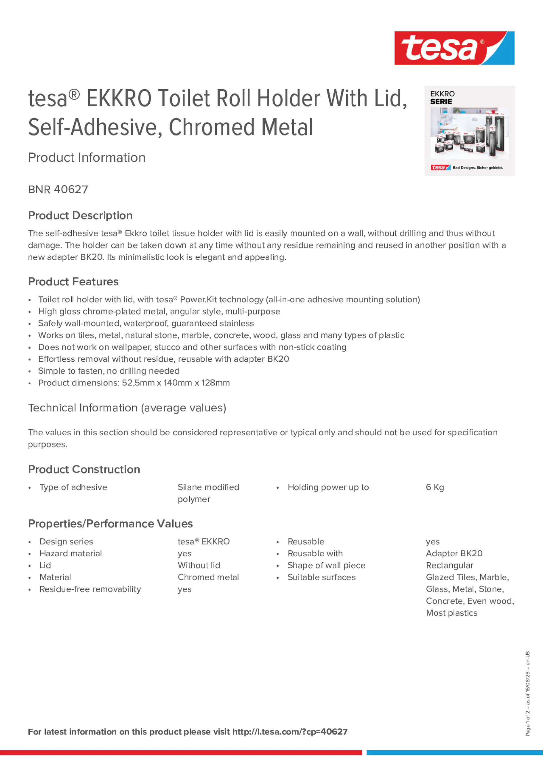 Product information_tesa® 40627_en