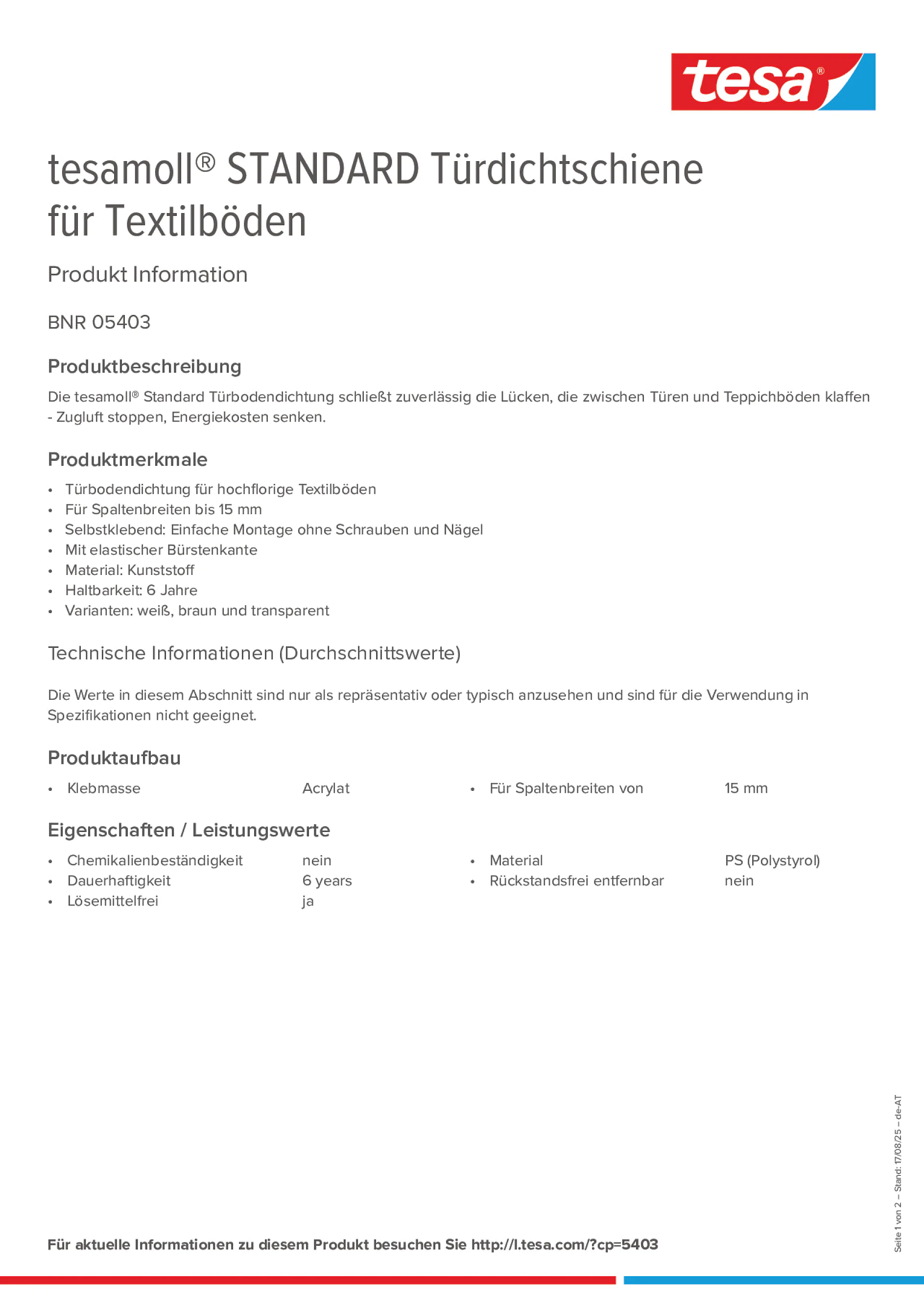 Product information_tesamoll® 05403_de-AT