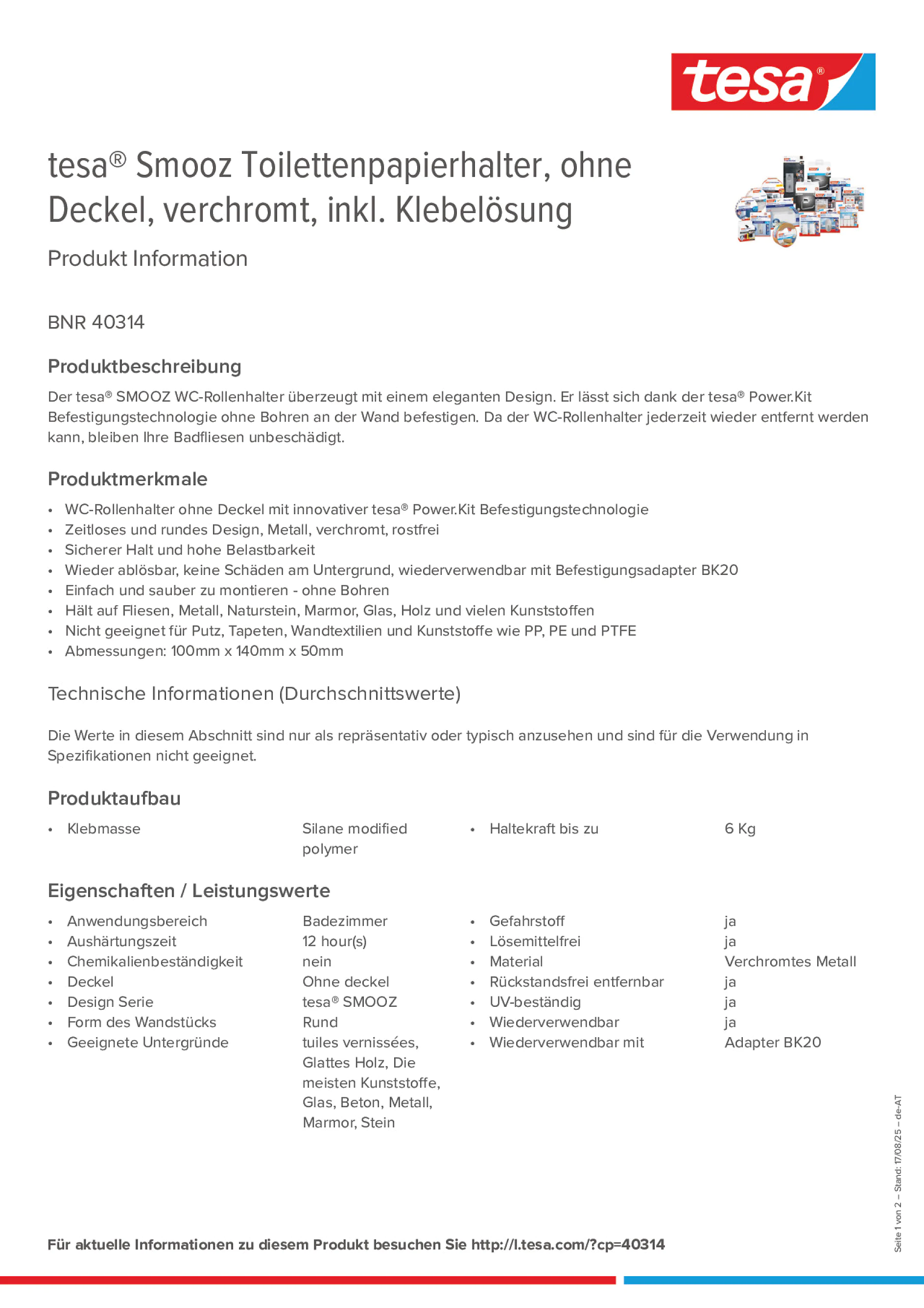 Product information_tesa® 40314_de-AT