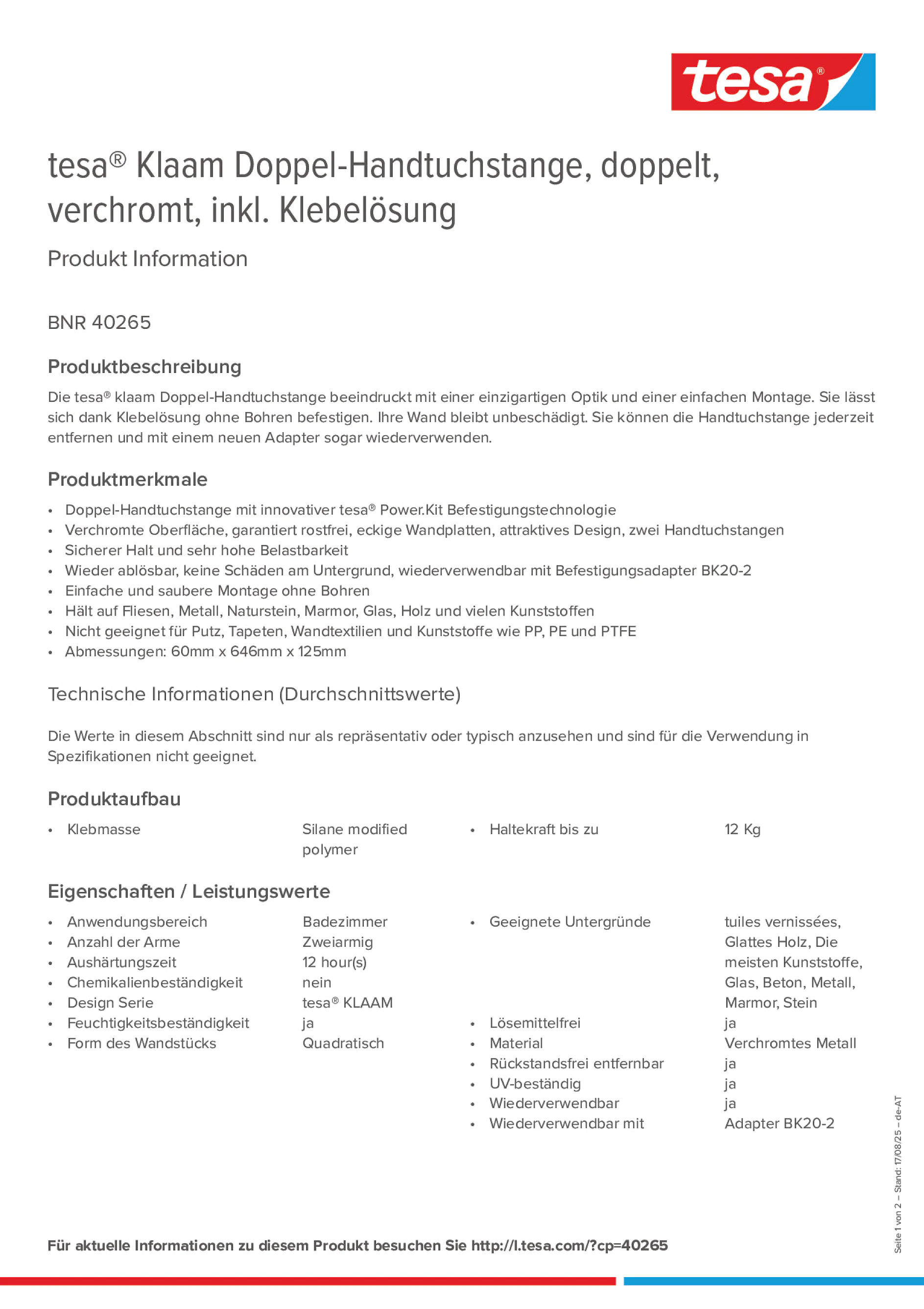 Product information_tesa® 40265_de-AT