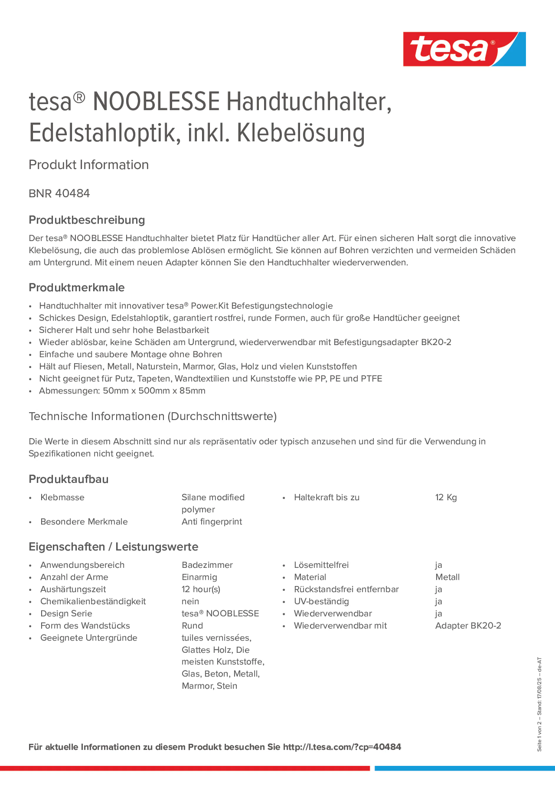 Product information_tesa® 40484_de-AT
