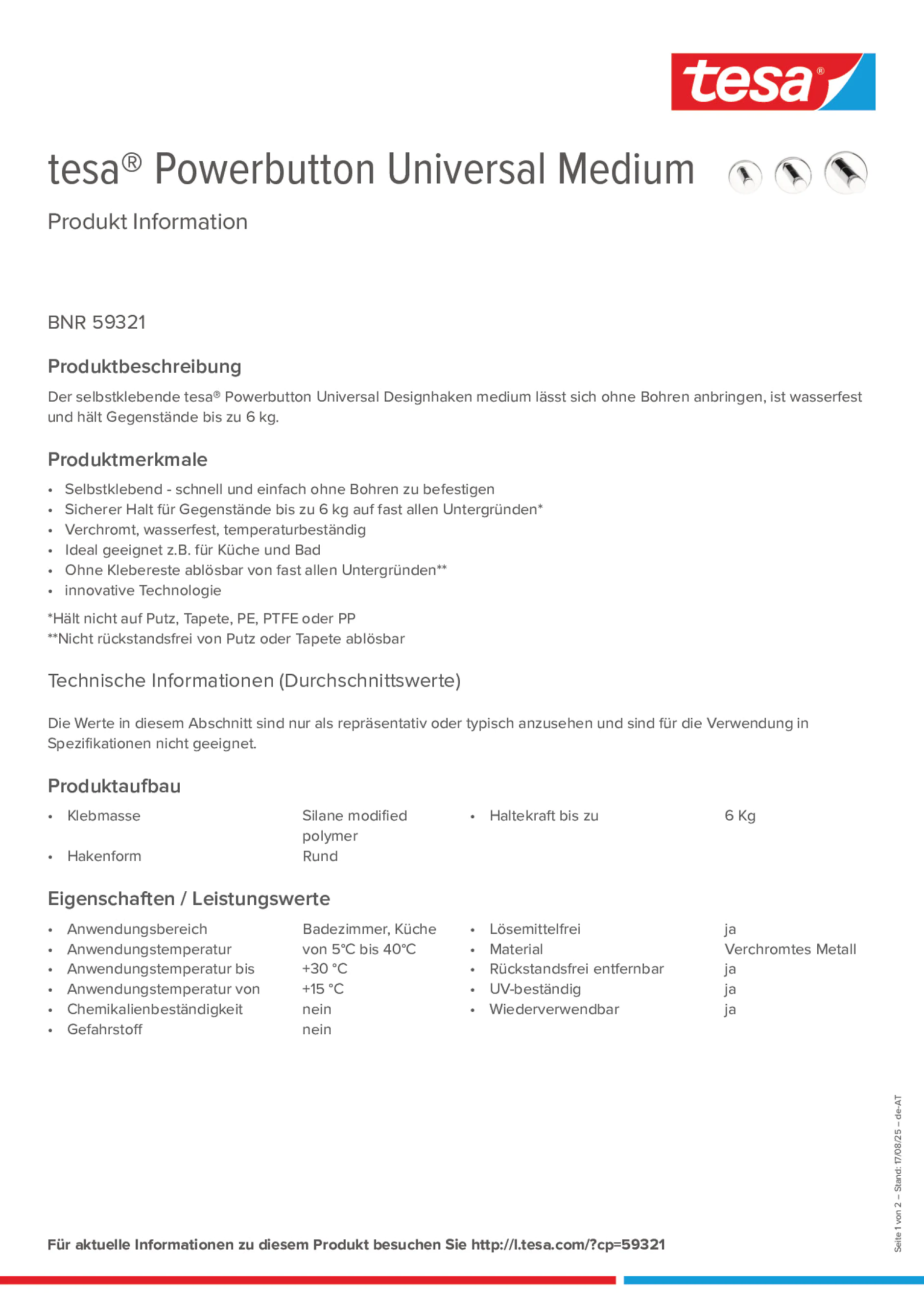 Product information_tesa® Powerbutton 59321_de-AT