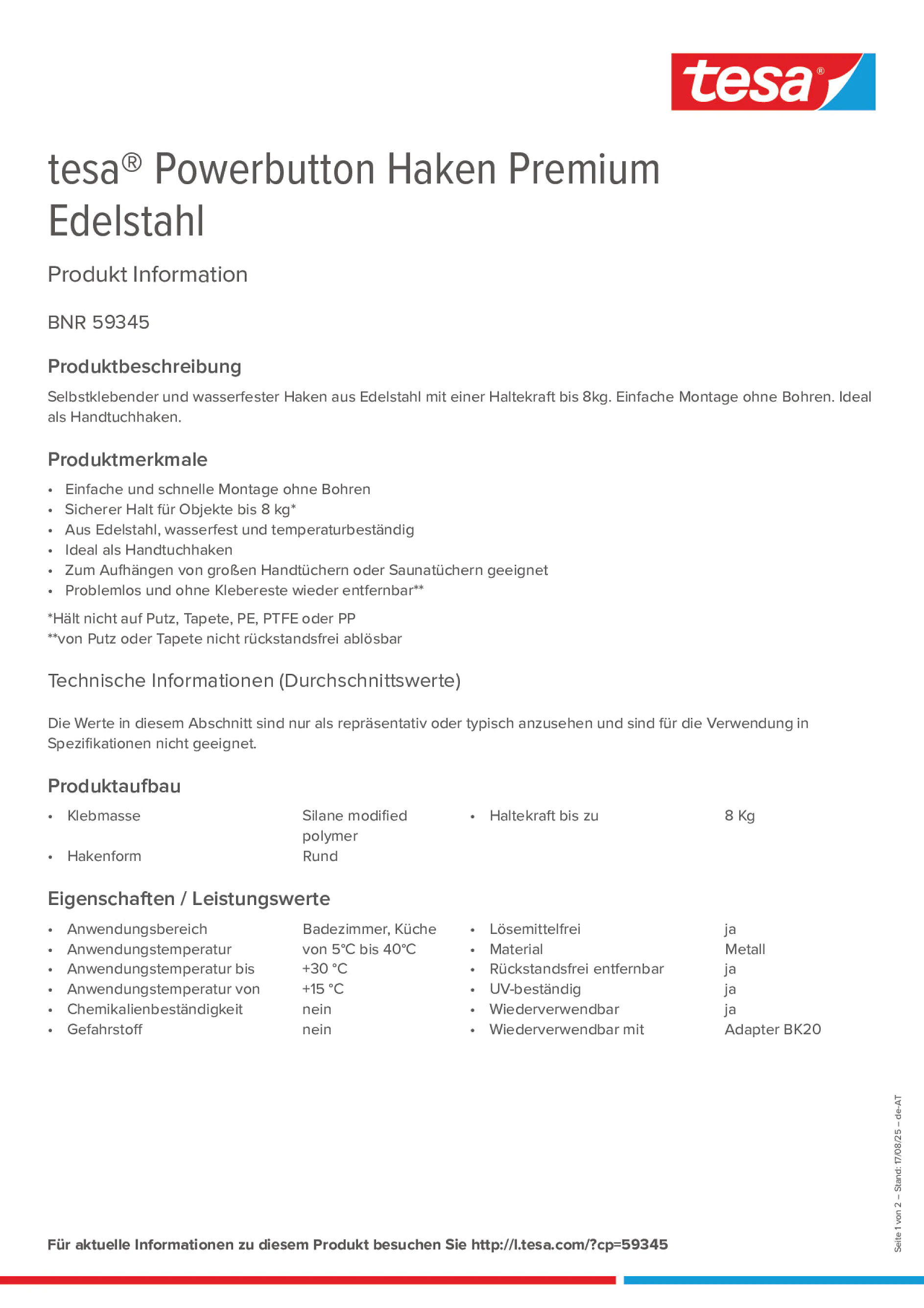 Product information_tesa® Powerbutton 59345_de-AT