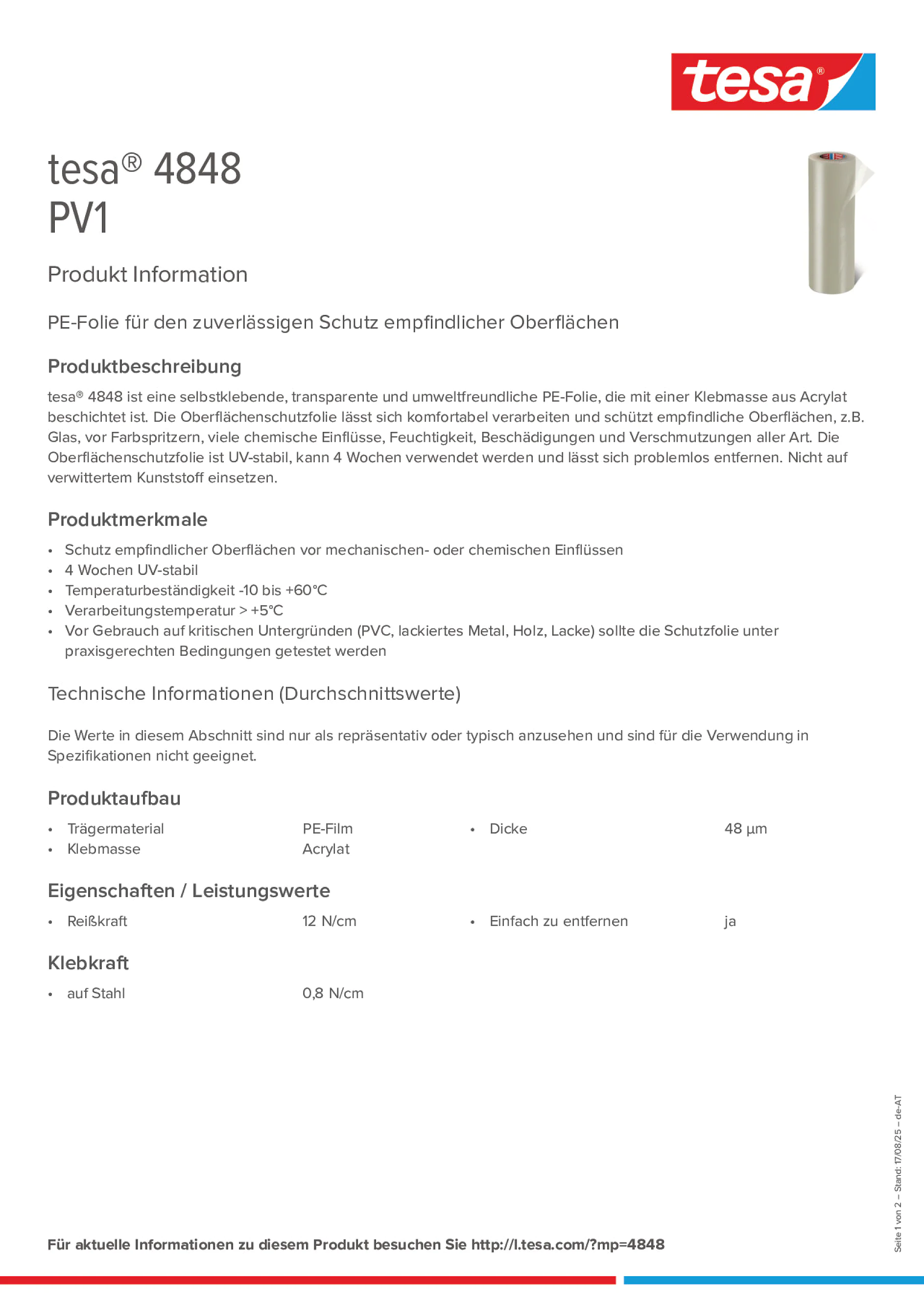 Product information_tesa® 4848_de-AT