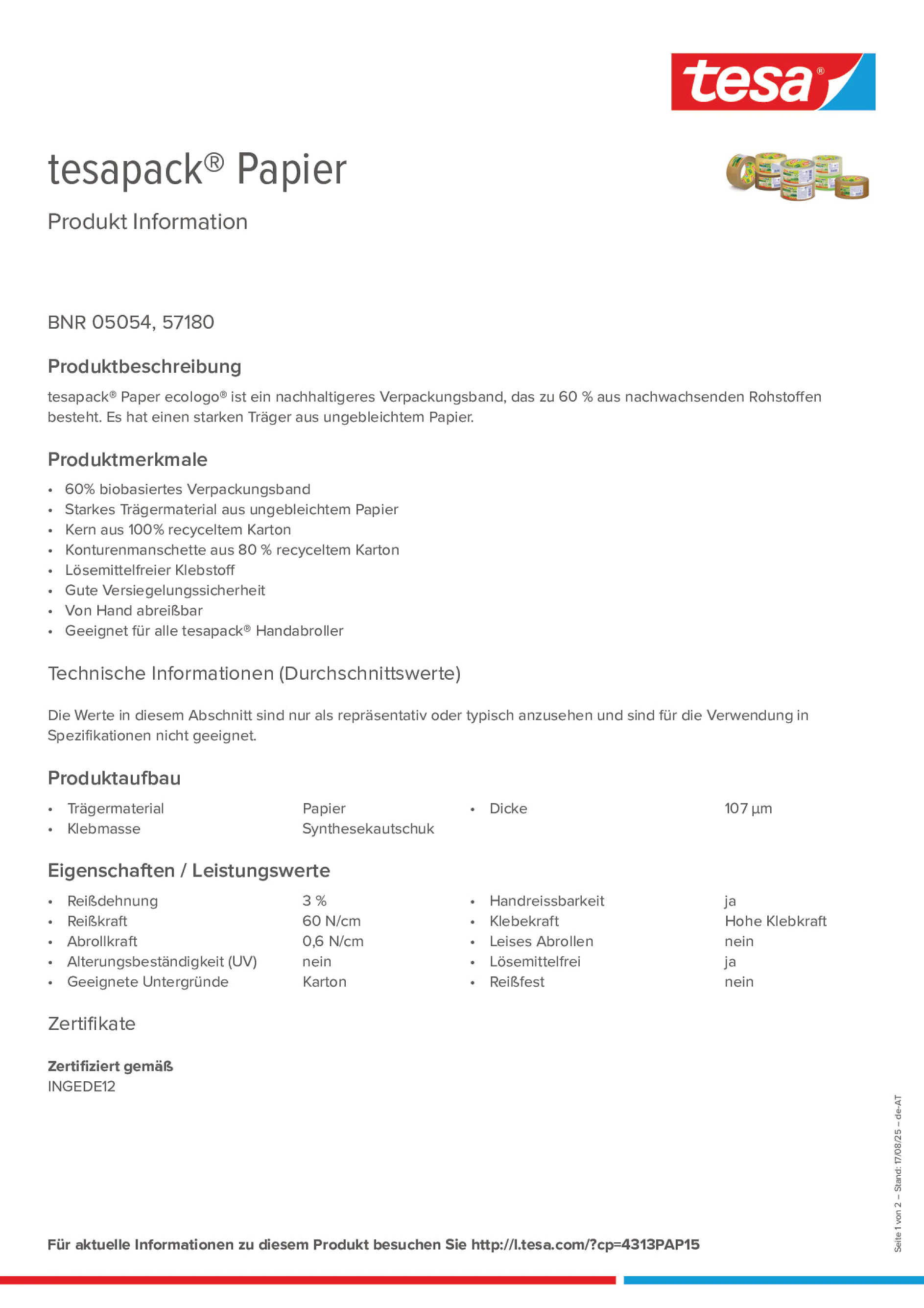 Product information_tesapack® 5054_de-AT