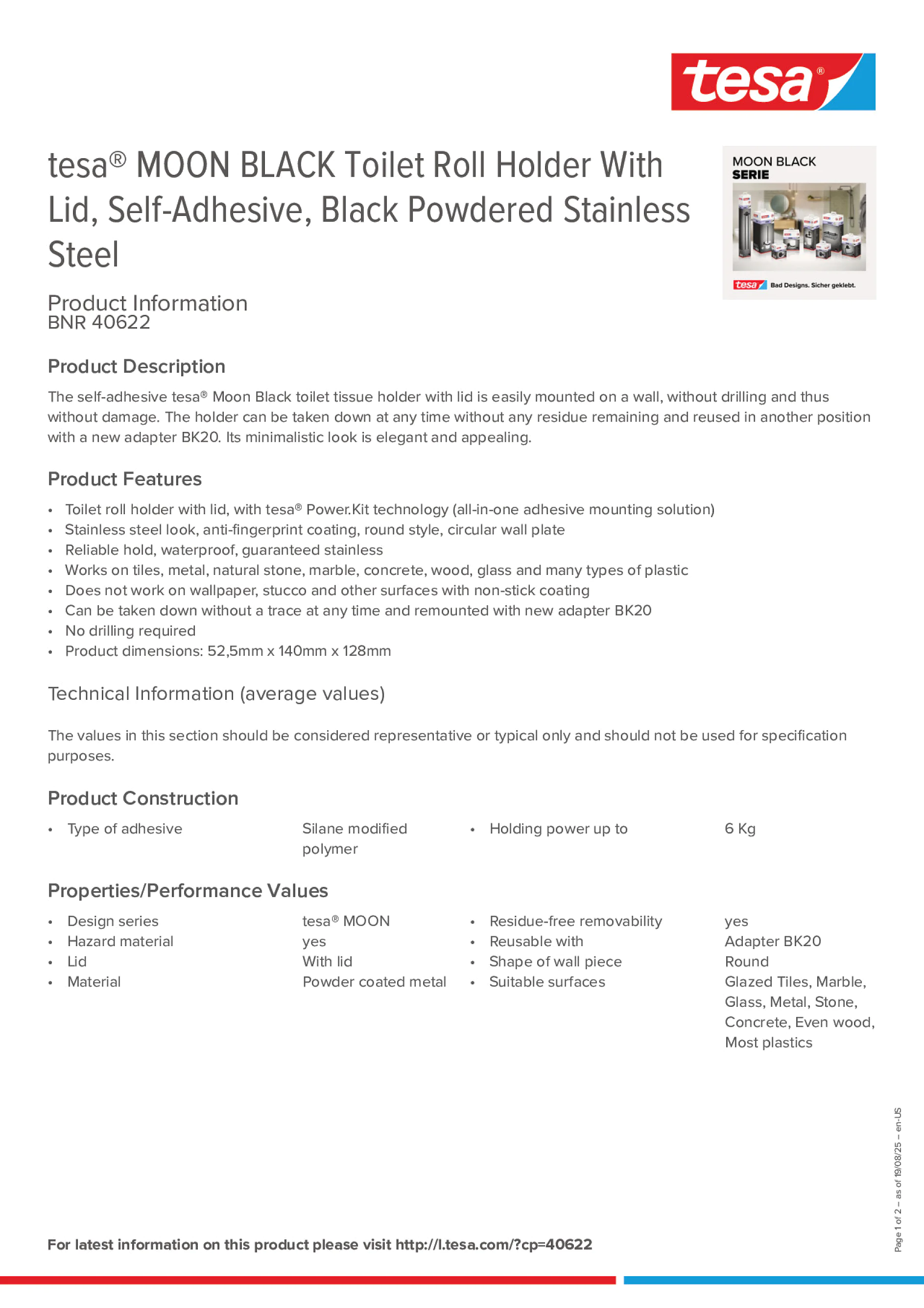 Product information_tesa® 40622_en