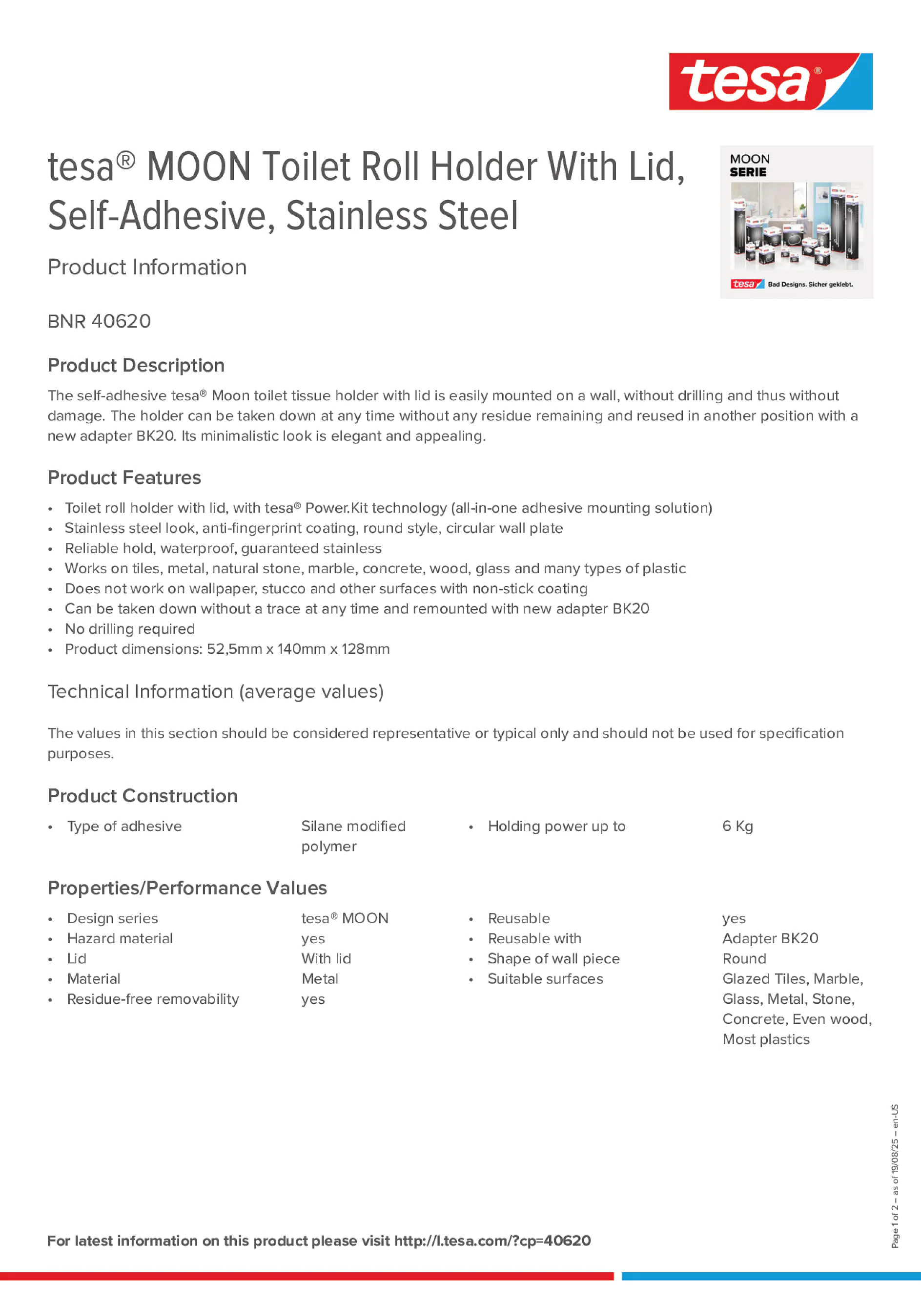 Product information_tesa® 40620_en