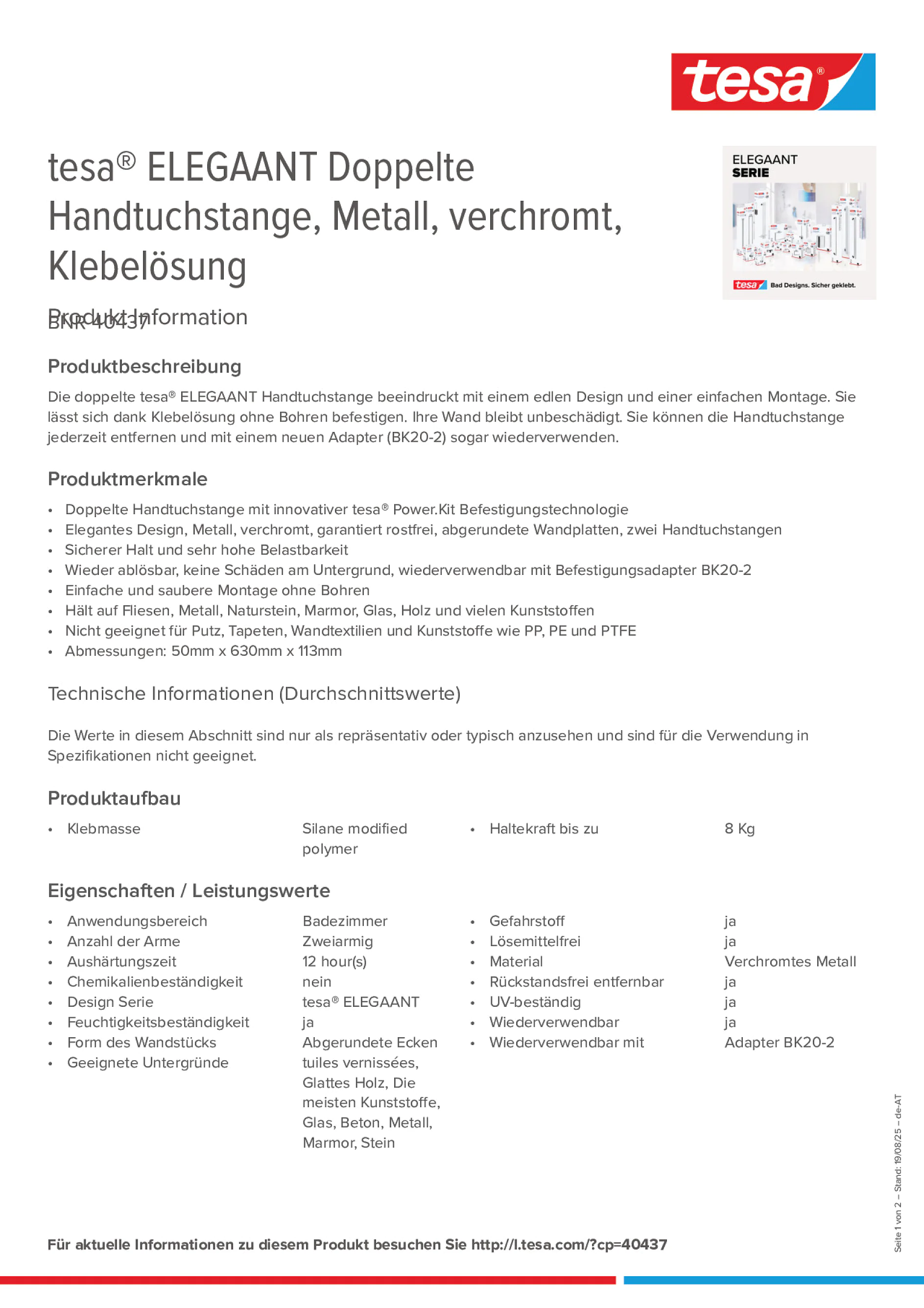 Product information_tesa® 40437_de-AT Product information_tesa® 40437_de-AT