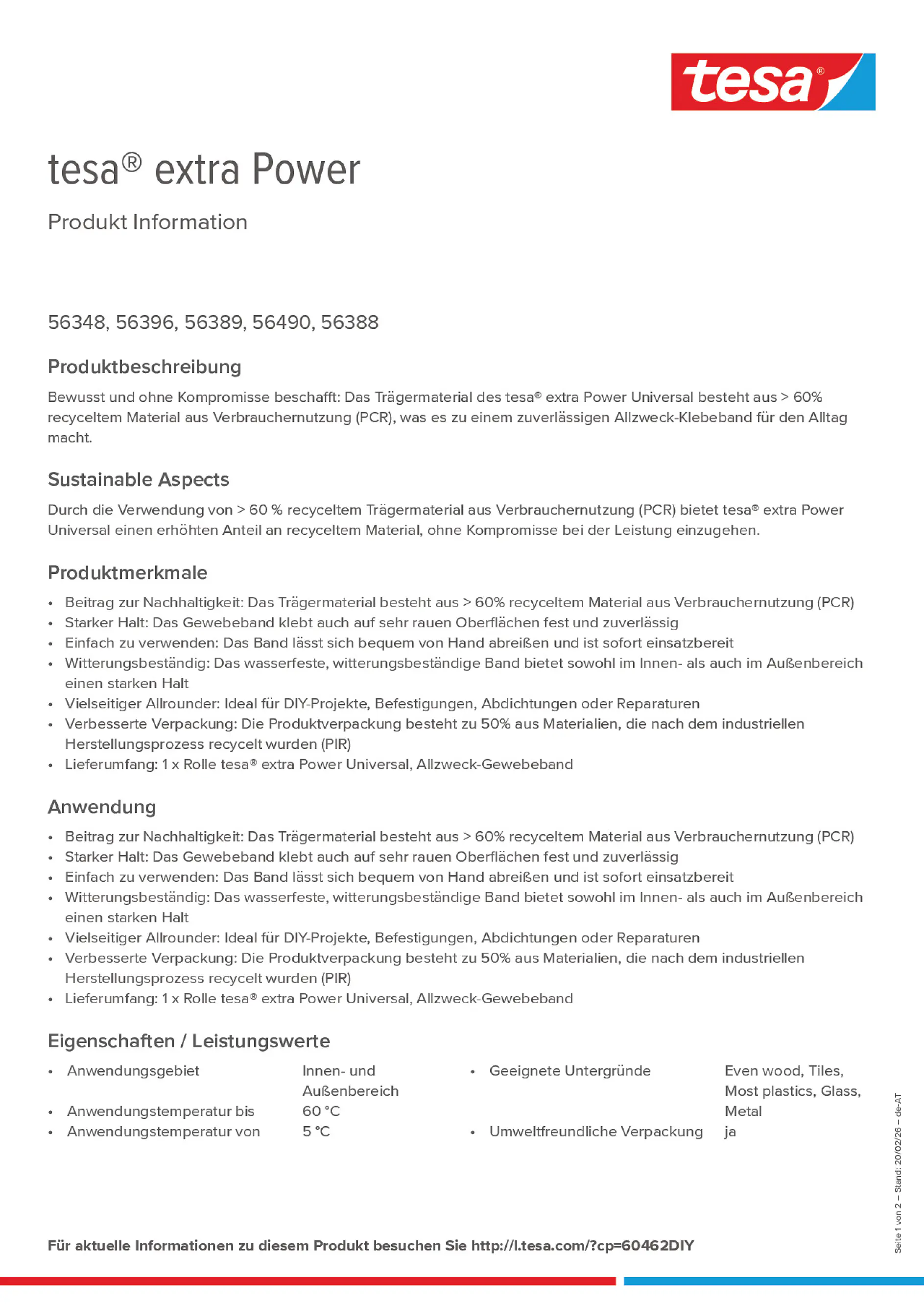 Product information_tesa® extra Power 60462DIY_de-AT