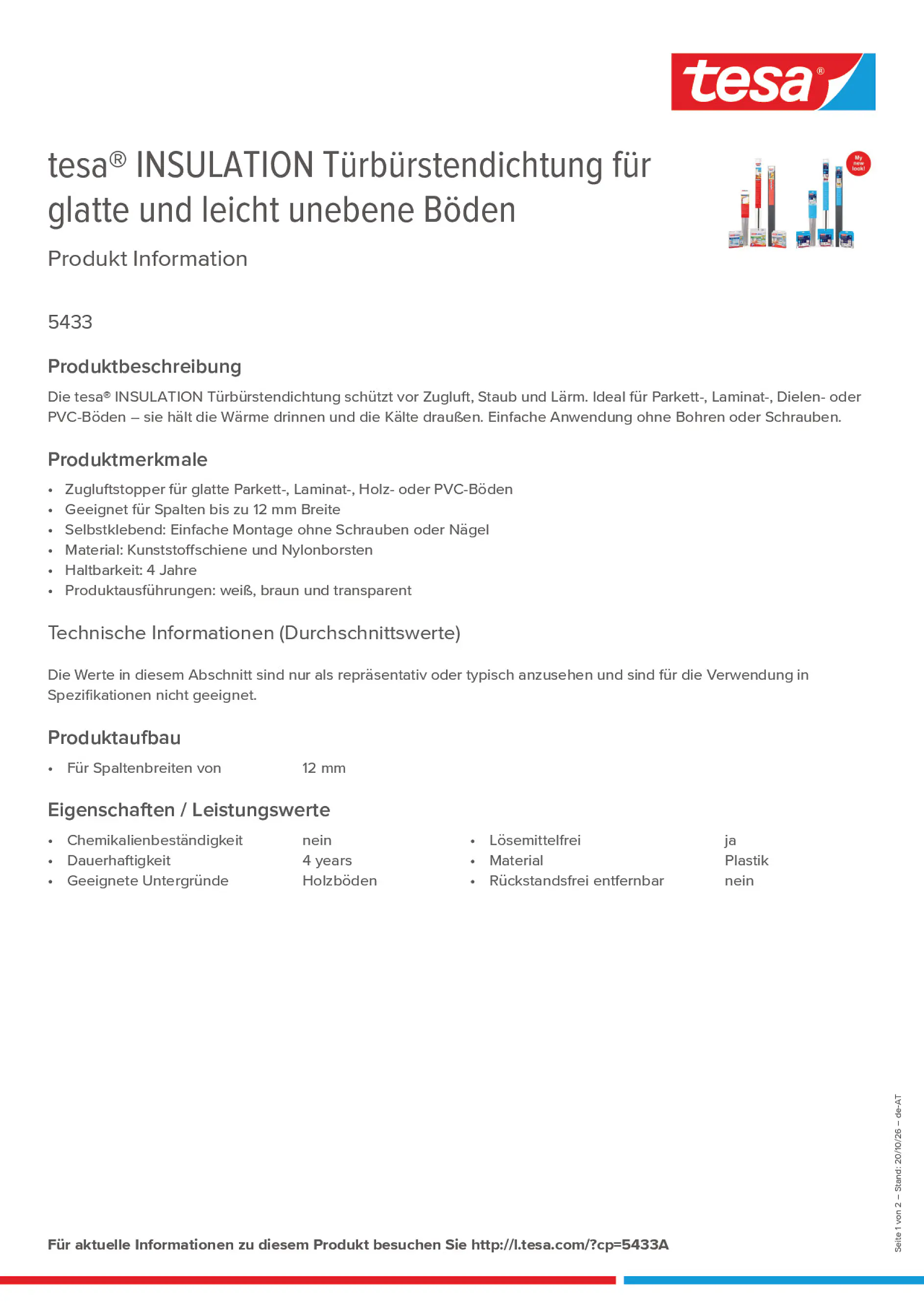 Product information_tesa® 5433A_de-AT