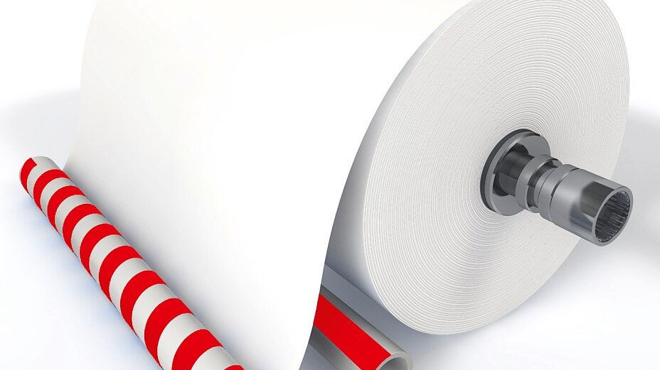 tesa® Prozessklebebänder für die Papierproduktion: Kernansatzverklebung tesa® Prozessklebebänder für die Papierproduktion