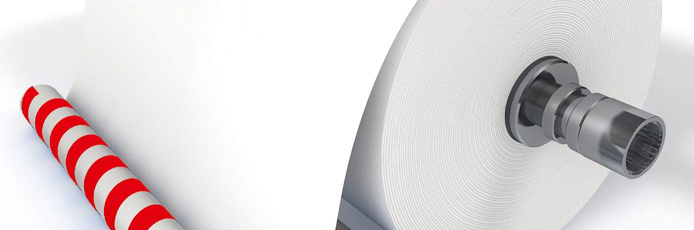 tesa® Prozessklebebänder für die Papierproduktion: Kernansatzverklebung